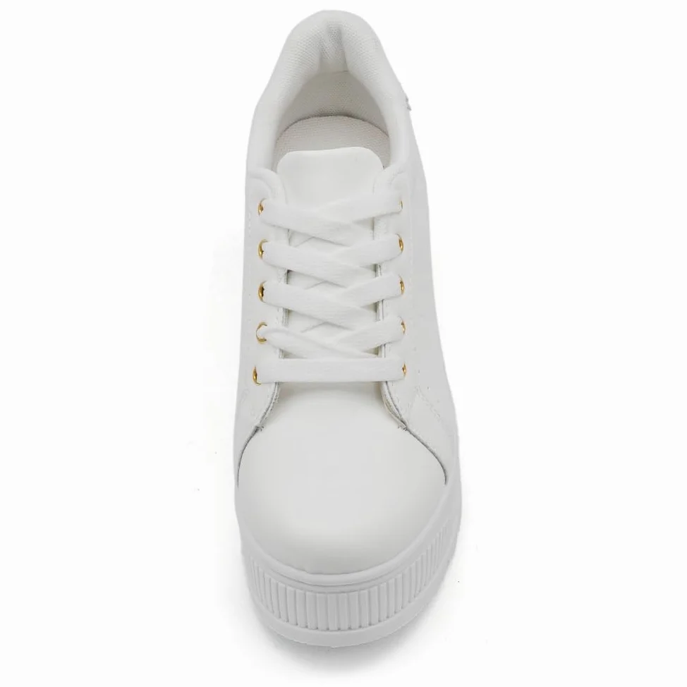 IF900-1 - Zapatillas deportivas para mujer, estilo casual, plataforma alta, color blanco