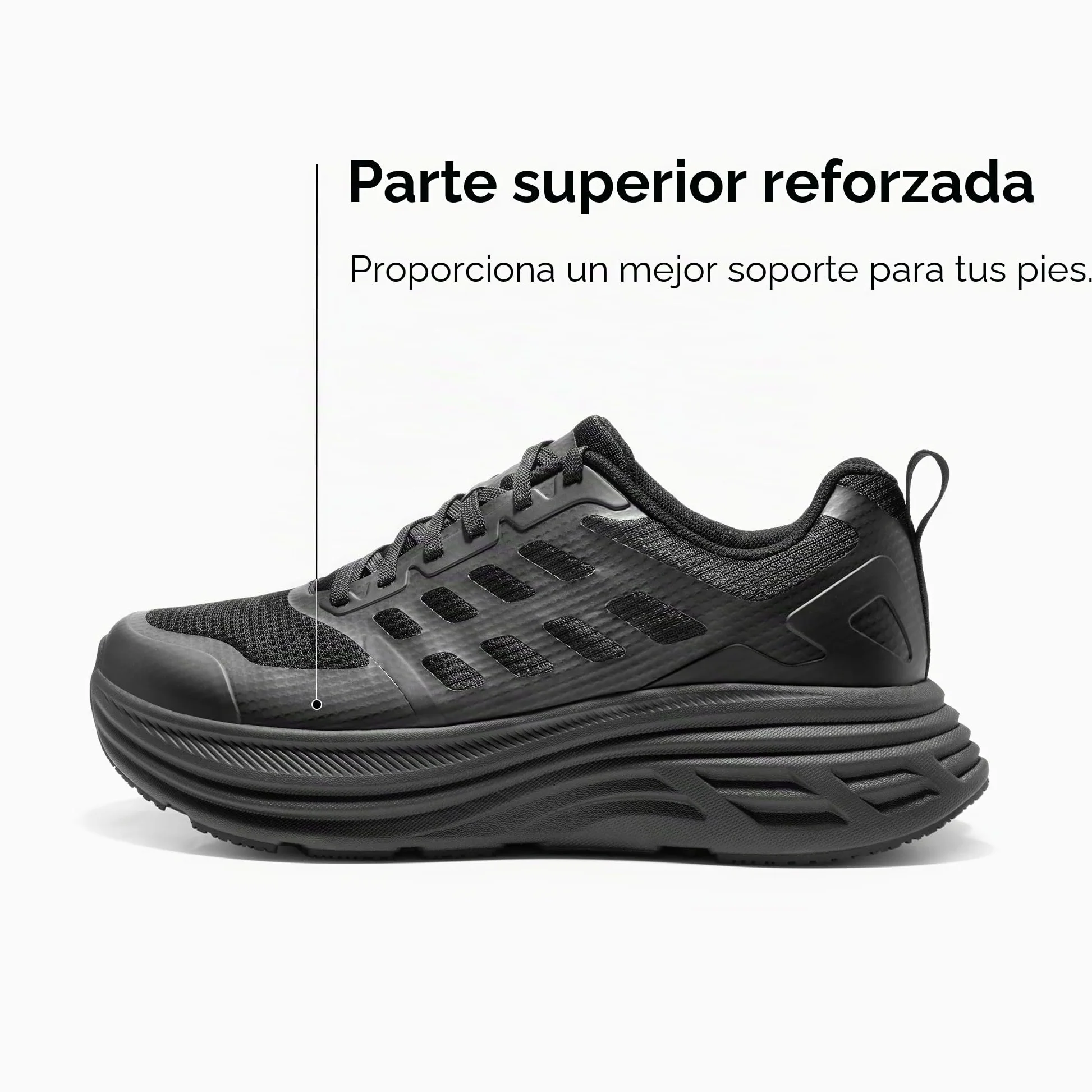 NORTIV 8 Zapatillas Running Deportivas Hombre Walking | Amortiguación EVA de Rebote, Suela de Goma Antideslizante, Malla Transpirable, Soporte TPU Reforzado, Zapatillas Versátiles