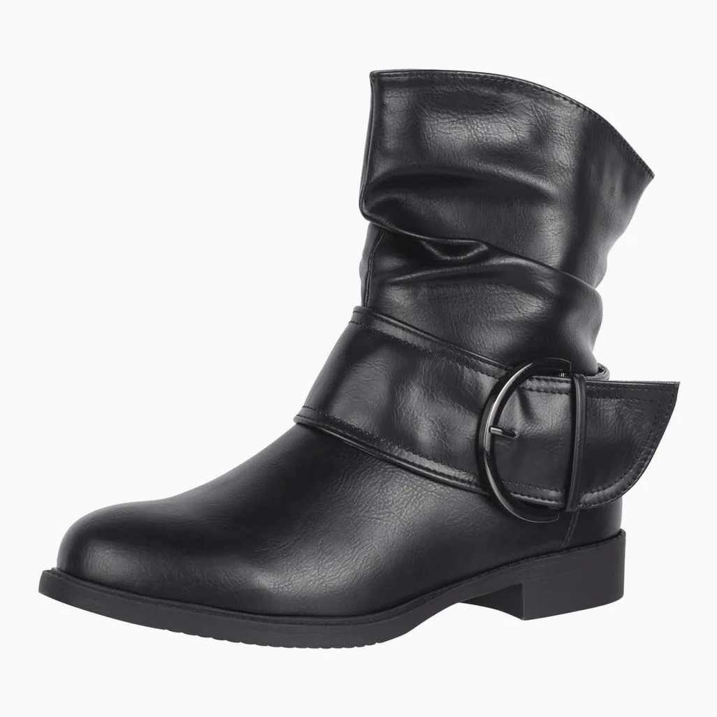 Elara Botines Mujer Forrado Hebillas Chunkyrayan