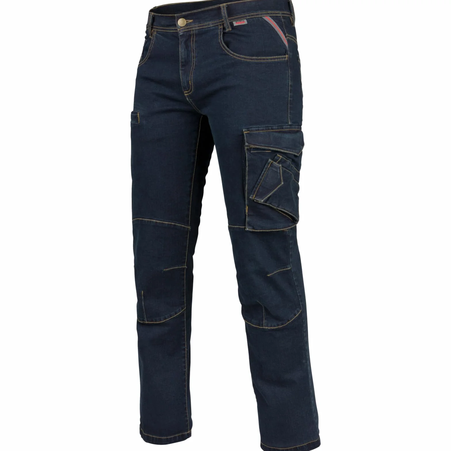 WÜRTH MODYF Vaqueros de Trabajo Multibolsillo Stretch X – Pantalones de Trabajo Profesionales para Hombre – Pantalones de Trabajo con Cremallera – Talla 42-62 en Azul