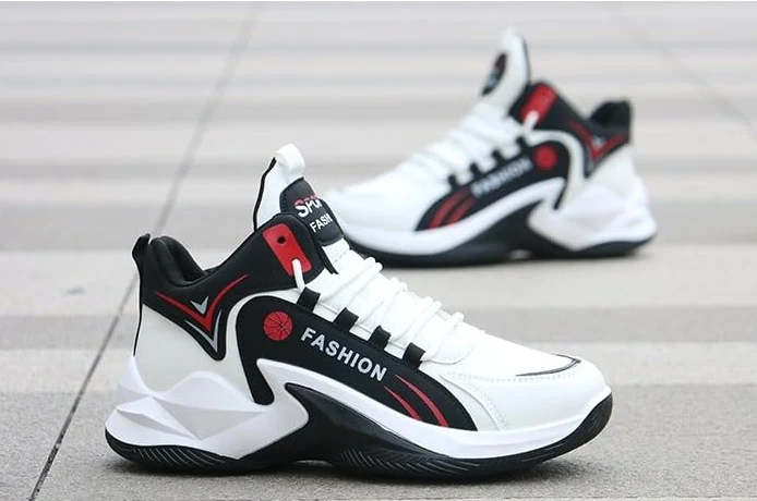Zapatillas de Baloncesto de caña Alta for Hombre, Transpirables, Antideslizantes, Resistentes al Desgaste y con absorción de Impactos, for Deportes al Aire Libre.