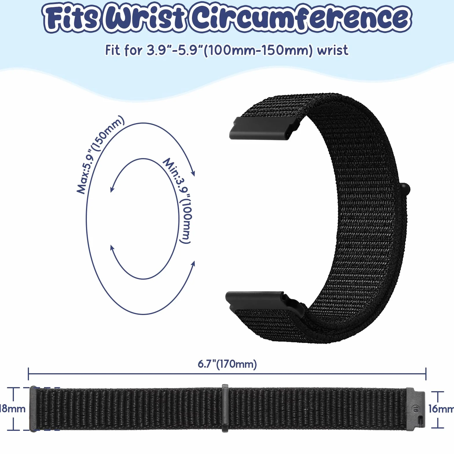 2 Piezas Pulseras de Nylon 16mm Compatibles con Xplora X5 Play/Kidzi/XGO 2/XGO 3, Adorno para Reloj Inteligente Infantil Cómodo Impermeable Ajustable Repuesto para Niñas Niños