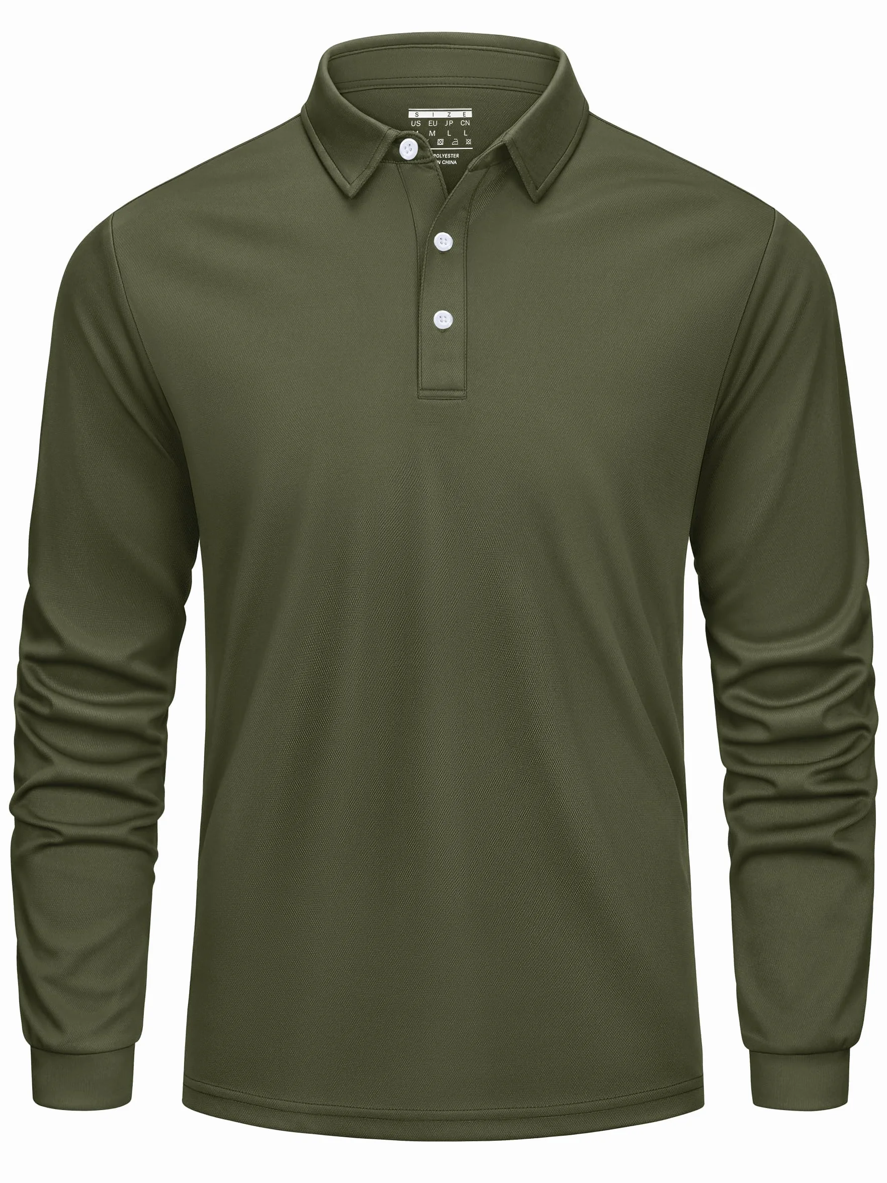 Cavva Polo manga larga transpirable secado rápido camiseta funcional deportiva tenis