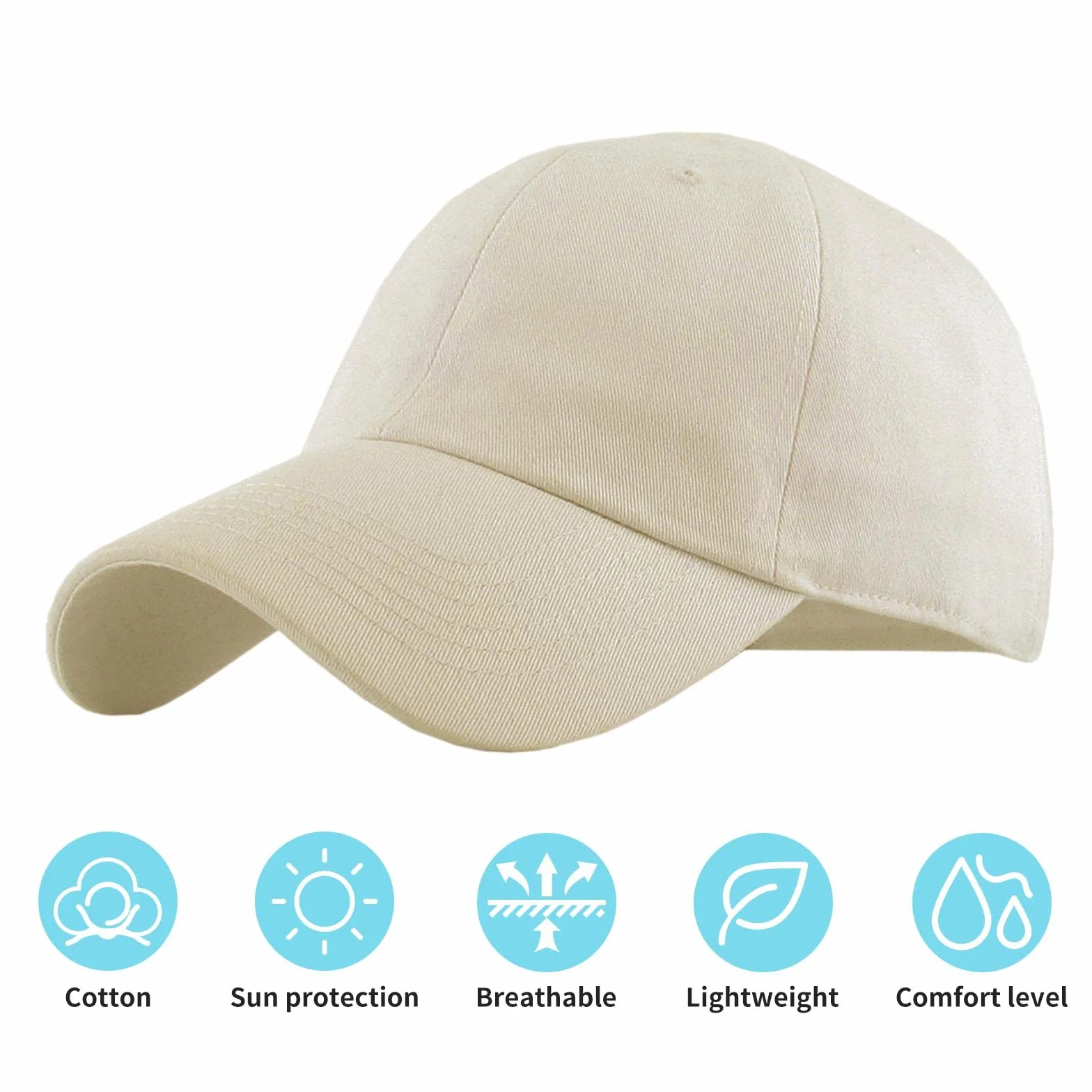 EDTON Gorra de Béisbol Mujer Ajustable Clásica al Aire Libre