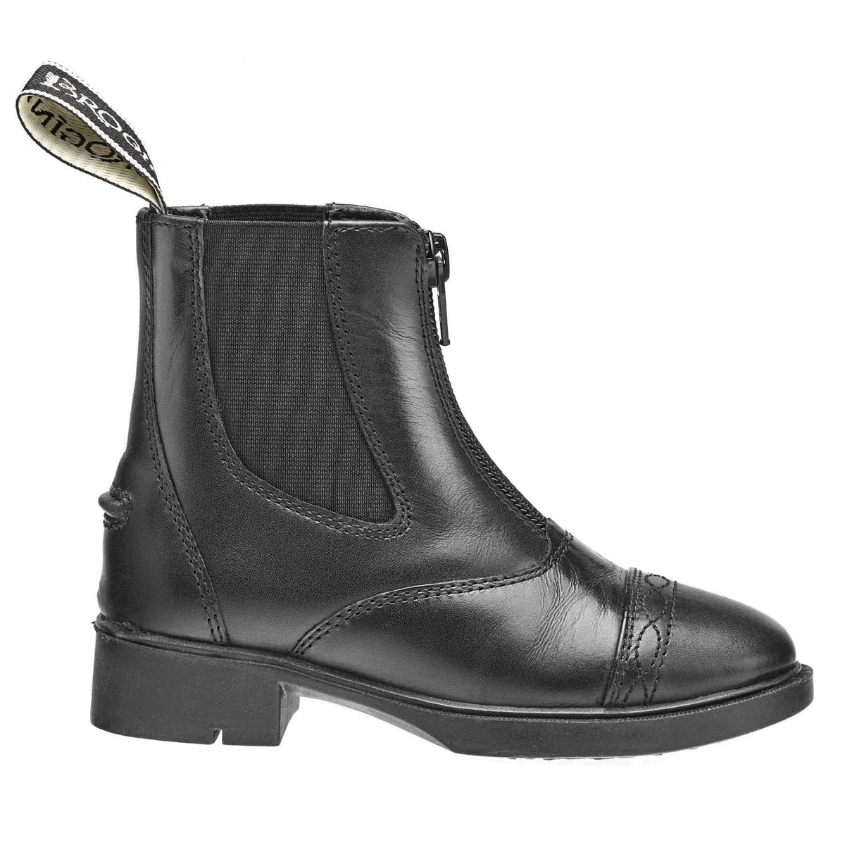 Brogini - Botas de equitación con Cremallera Modelo Tivoli Piccino Infantil (31 EU) (Negro)