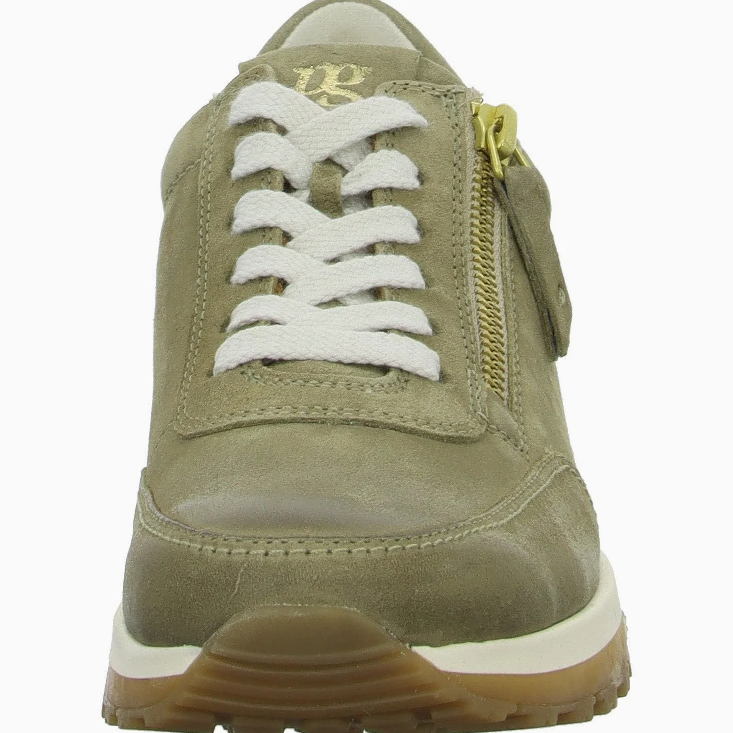 Paul Green Zapatilla 5310-097 Gris Piel Verde Mujer
