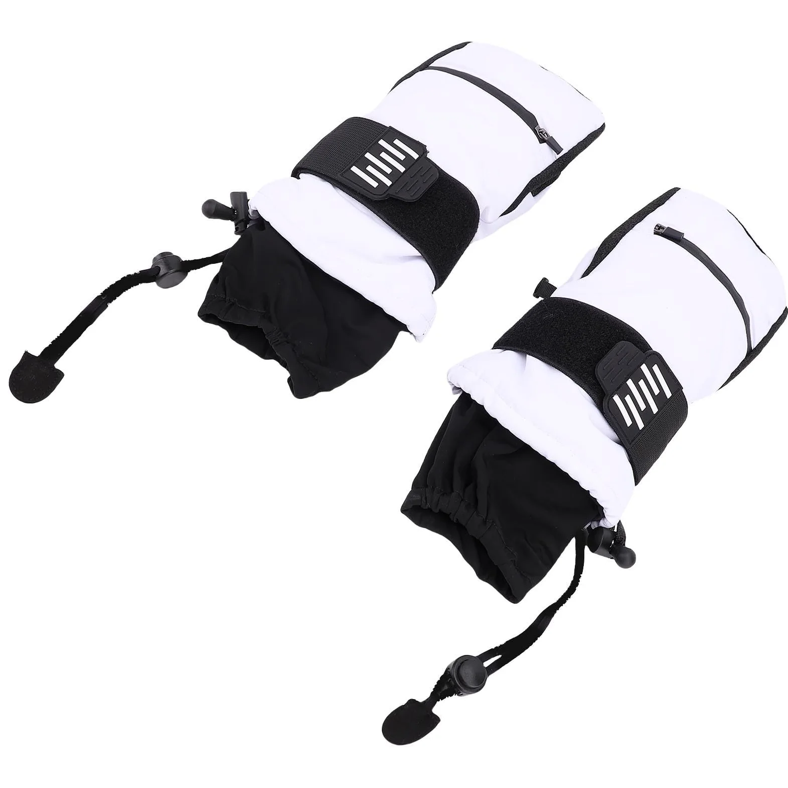 AMONIDA Manoplas de esquí, Manoplas Térmicas Resistentes Al Viento y a la Nieve, para Deportes de Invierno con Muñequera y Almohadillas Amortiguadoras de EVA, Ideales para Snowboard, Ciclismo