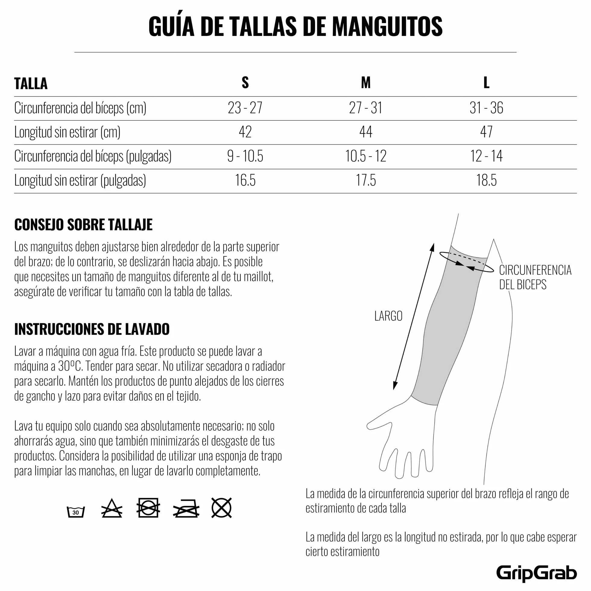 GripGrab Manguitos de Ciclismo AquaRepel 2 Resistentes al Agua Térmicas de Invierno Softshell Antideslizantes Carretera Gravel MTB