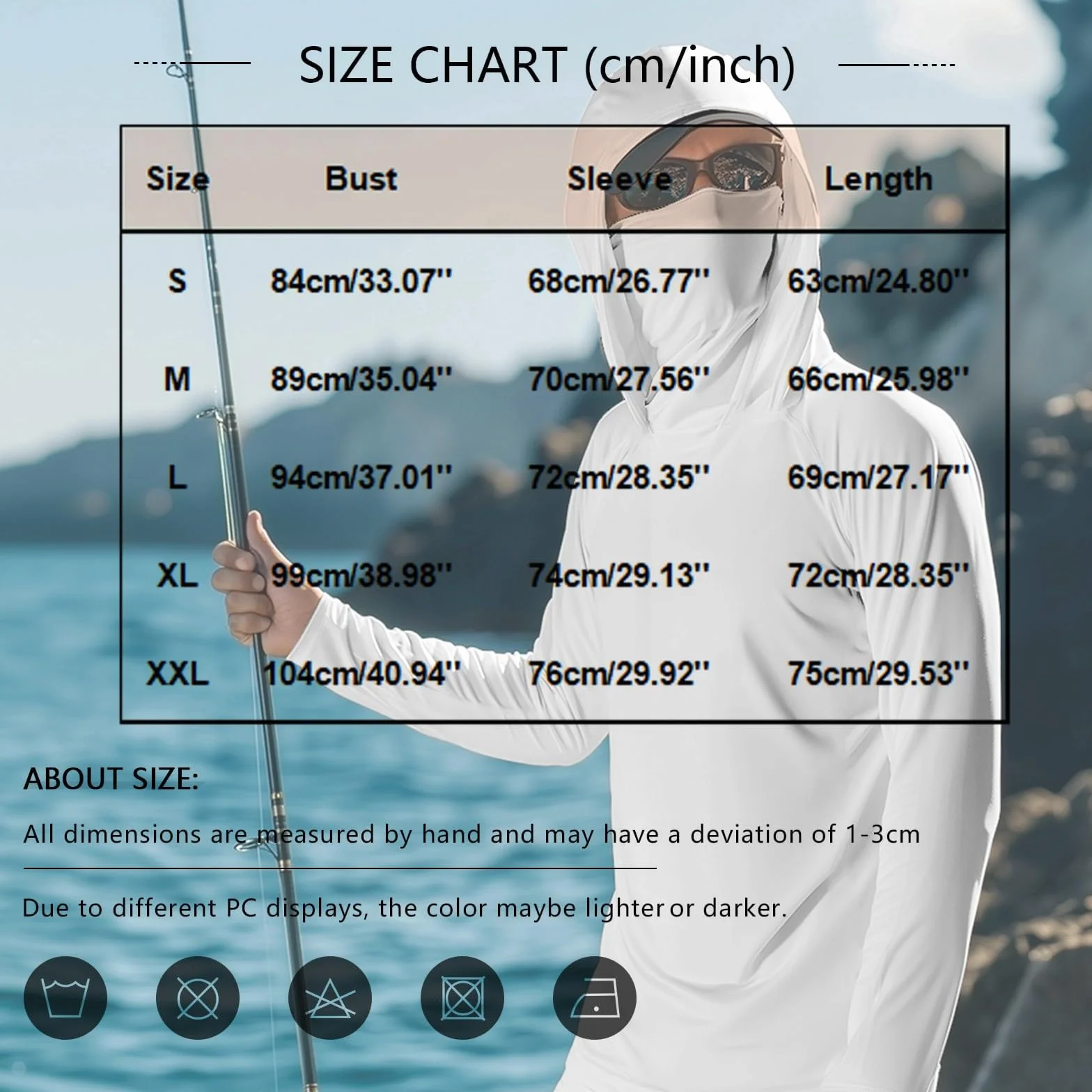 MOKBAY Camiseta Proteccion Solar Hombre Outdoor UV con Capucha Manga Larga Deporte Gimnasio Running Surf Montaña UPF 50 Camisetas