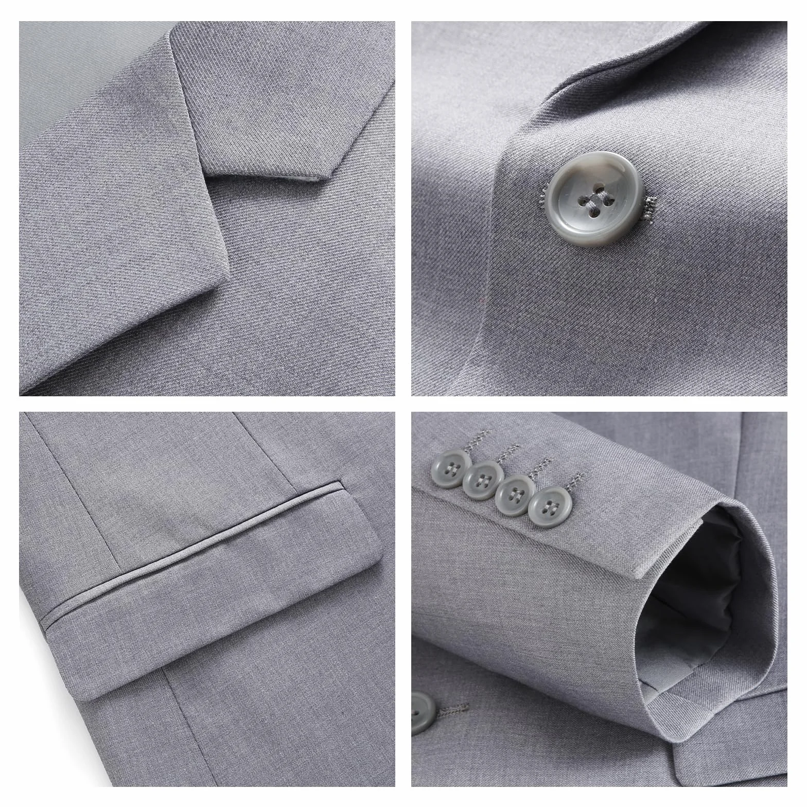 Traje de hombre 3 piezas Slim Fit traje de negocios boda cena formal dos botones traje de esmoquin para hombres clásico blazer chaleco pantalones conjunto