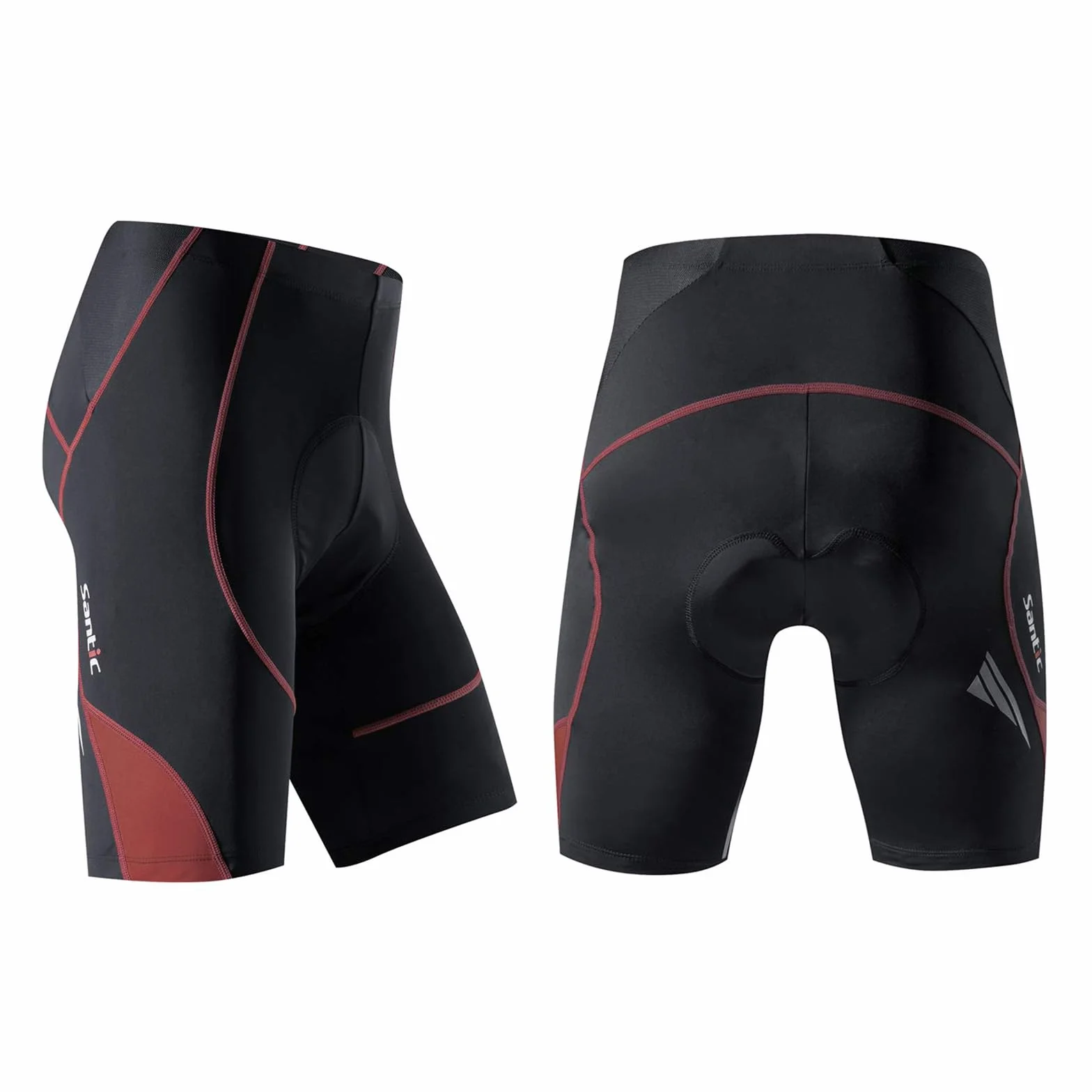 Santic Pantalon Ciclismo Hombre Corto MTB Acolchado