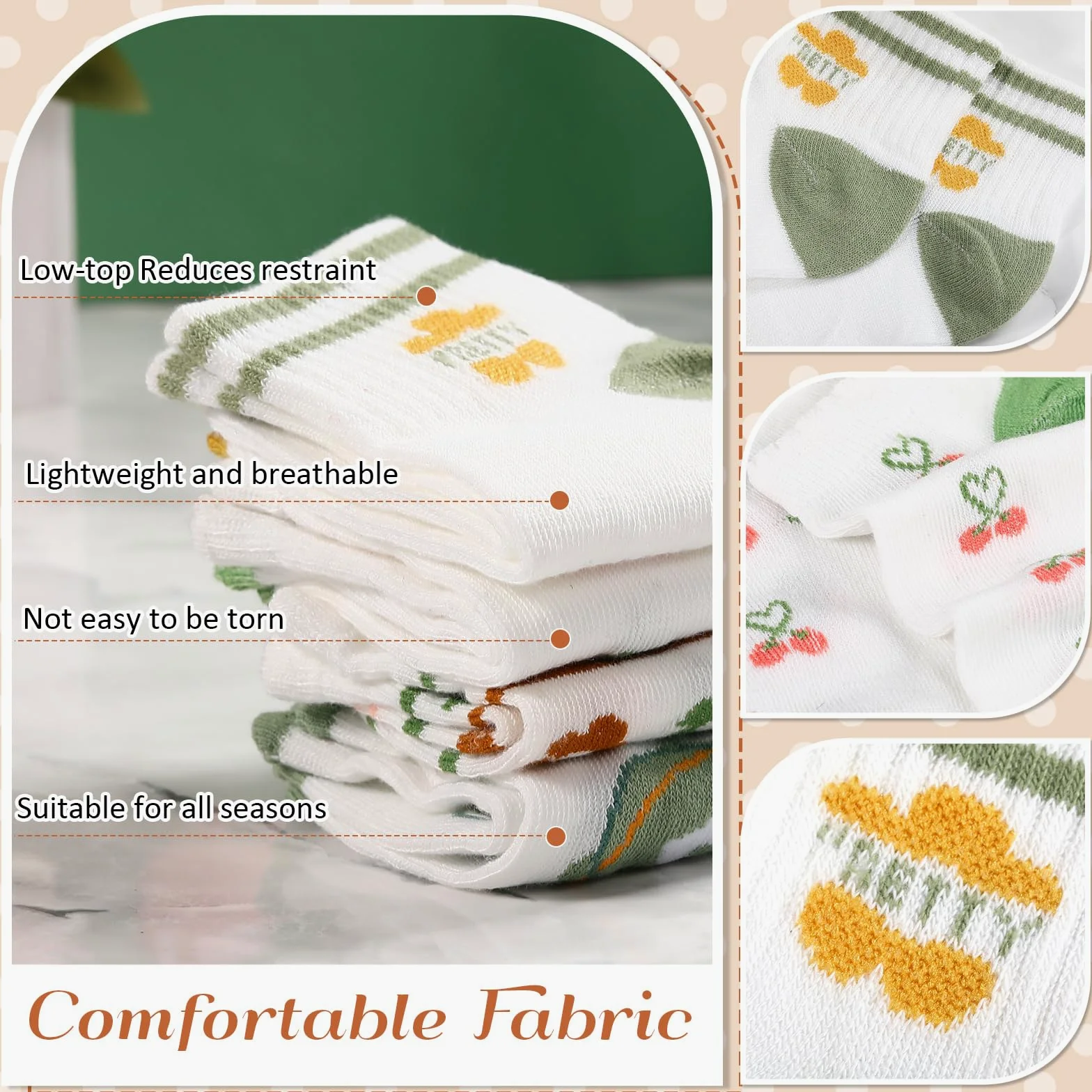 Mumufy 100 pares de calcetines de tobillo de corte bajo para mujer a granel con bonitos patrones bordados de corte bajo, calcetines invisibles delgados, transpirables, cómodos, a granel, calcetines