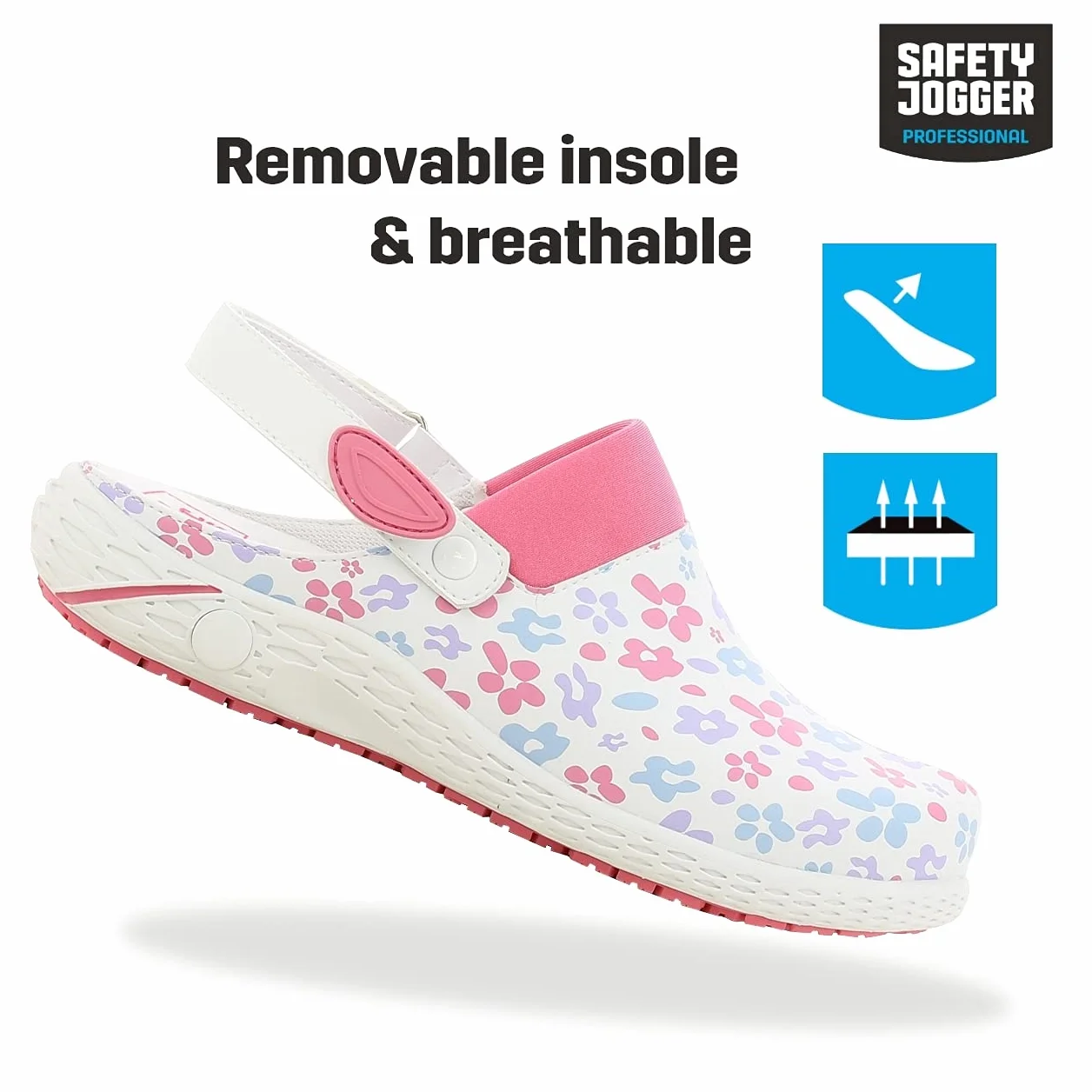 SAFETY JOGGER Zuecos de Seguridad Mujer Dany Antideslizante Amortiguador Oxypas