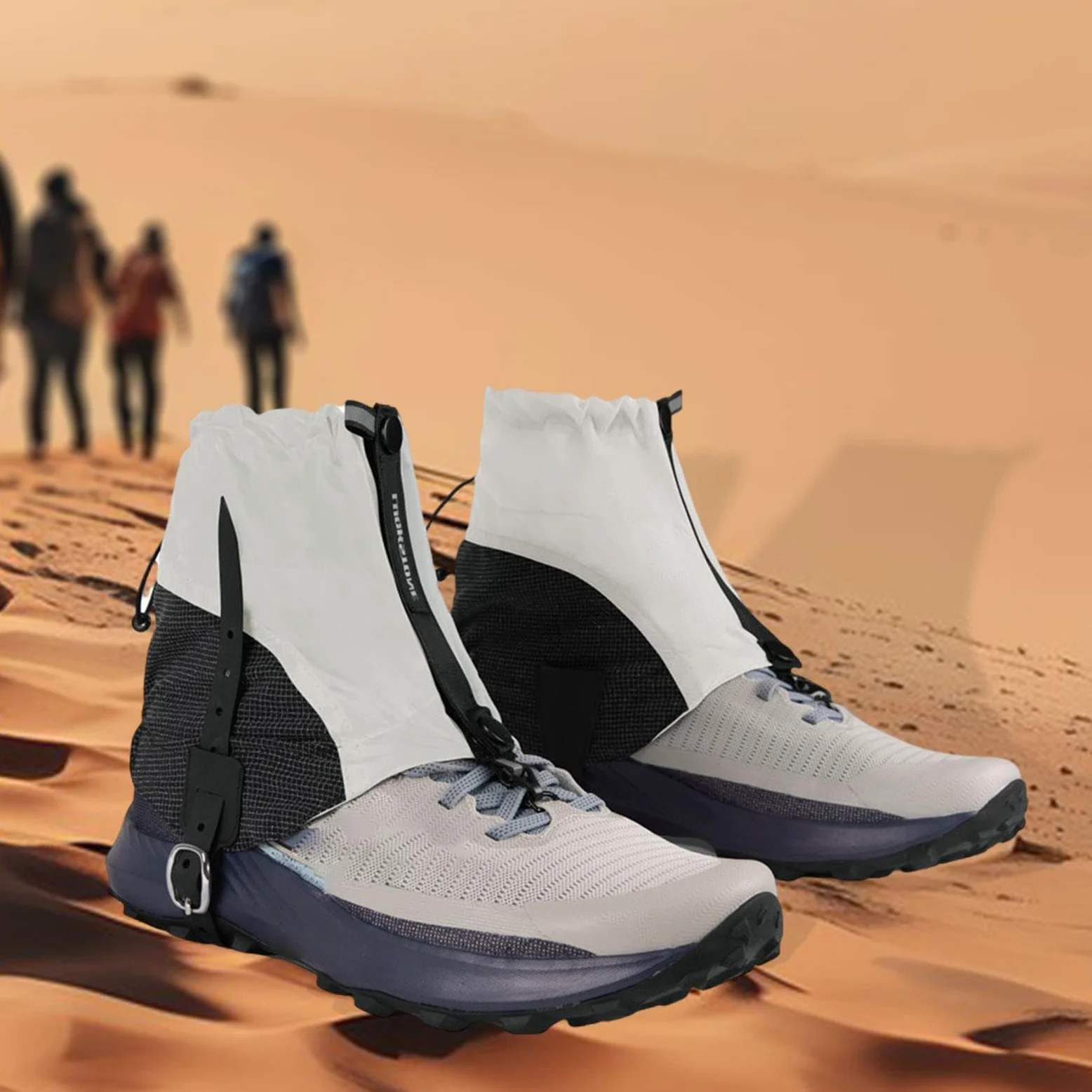1 Par Polainas Outdoor Tobillo Bajo Impermeables Protectoras Ligeras Antidesgarro con Gancho para Cordones Adecuadas para Correr Senderismo Esquí