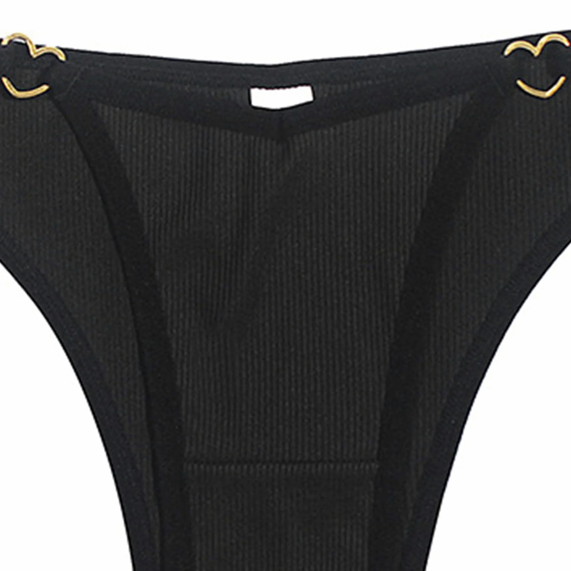 Tanga sin costuras de cintura baja para mujer Bragas espalda T de algodón elástico de color sólido ropa interior suave y transpirable