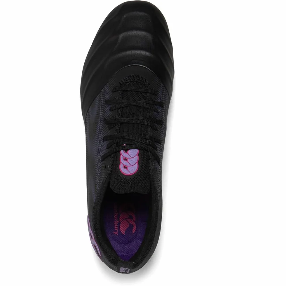 Canterbury Phoenix Genesis Elite Firm Ground, Botas Hombre, Verbena Negra, 42.5 EU