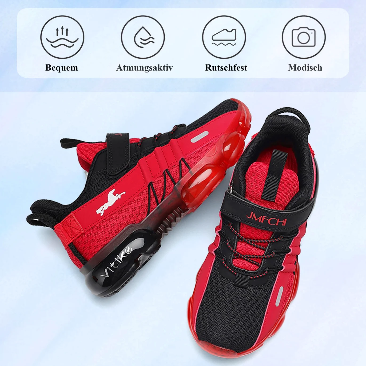 JMFCHI Zapatillas de deporte para niños, zapatillas para niños, zapatillas deportivas para exteriores, informales, transpirables, ligeras, unisex | Zapatos infantiles con malla transpirable, suela antideslizante, amortiguador, ideal para uso diario, sala