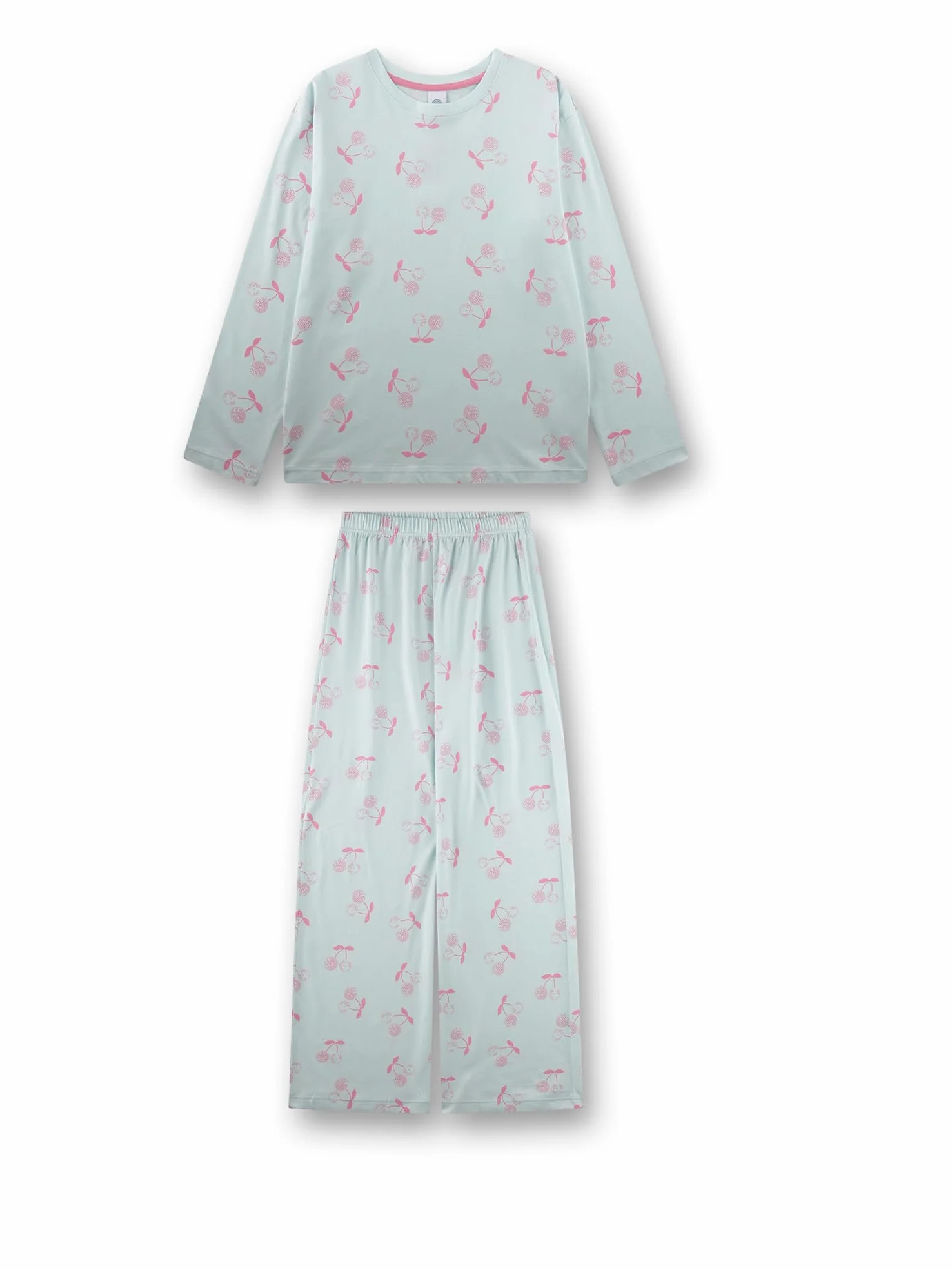 Sanetta 246080 Juego de Pijama, Verde Claro, 128 para Niñas
