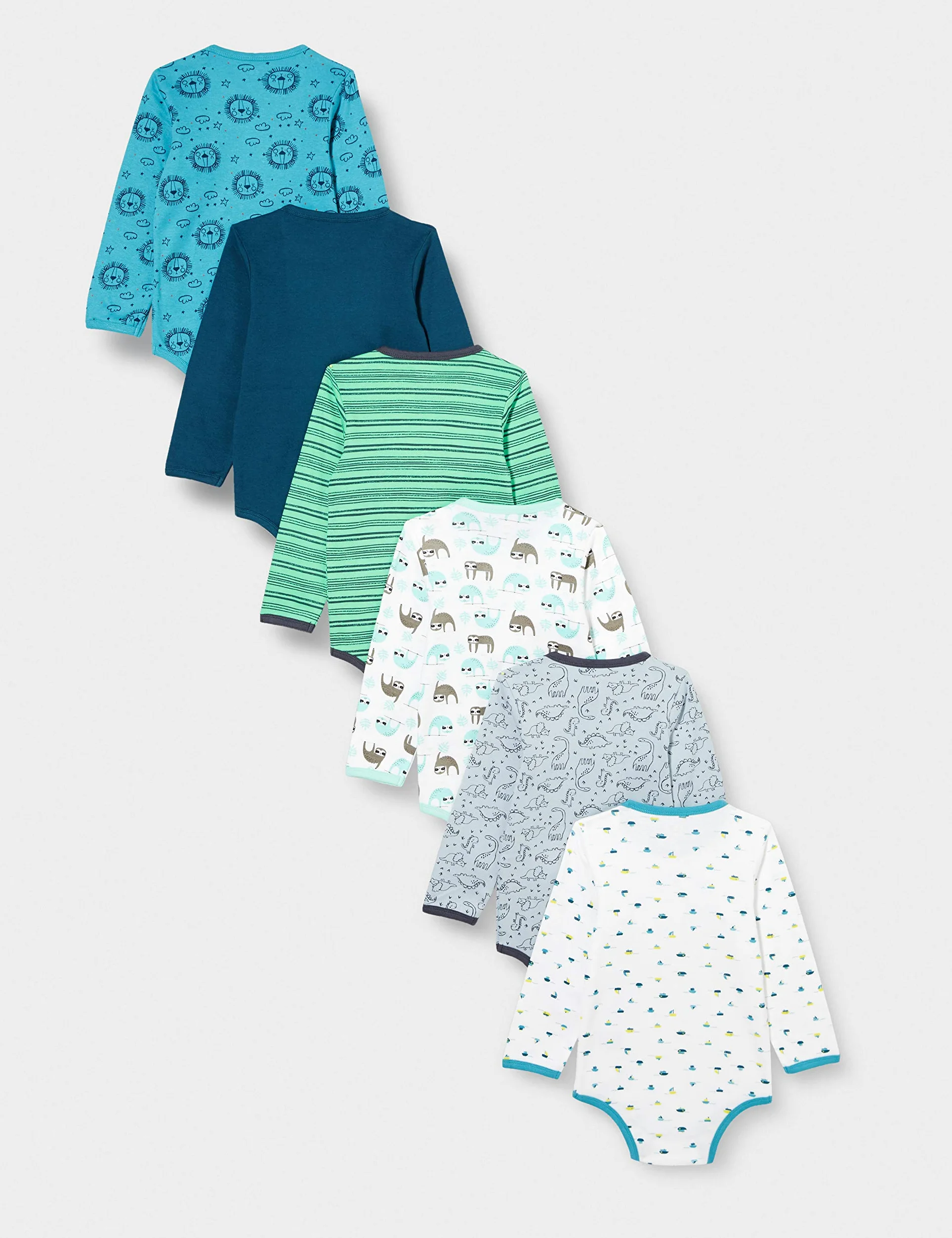Care, Body Bebe Manga Larga, Ombro Blue (747), 56