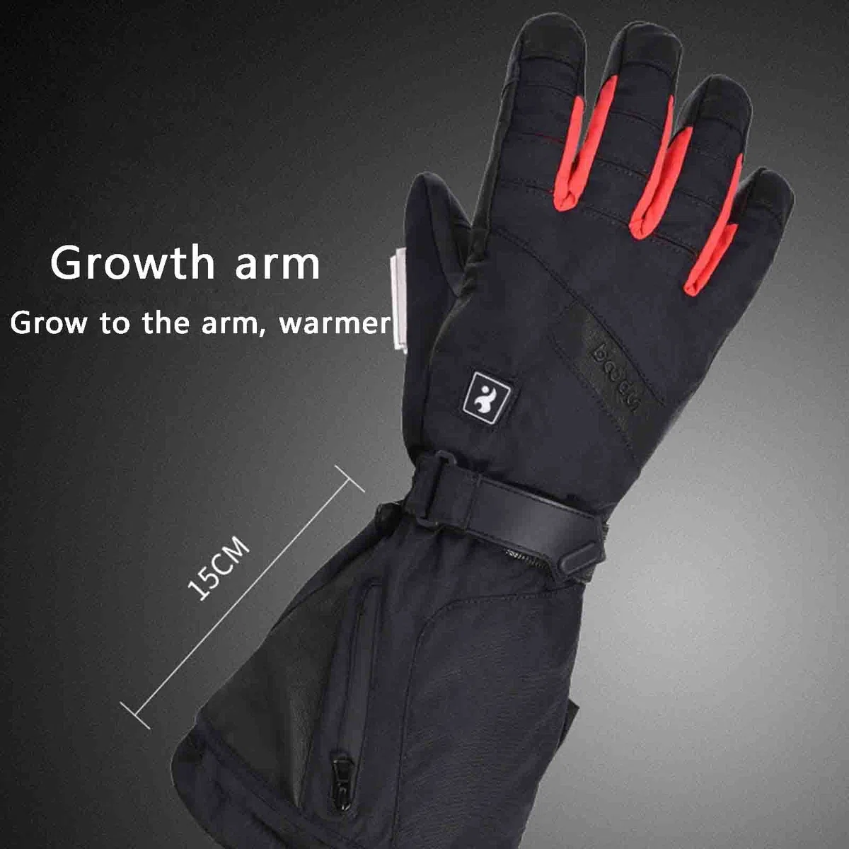 SBTXHJWCGLD Revestimientos de Guantes térmicos para Hombres y Mujeres, batería eléctrica Recargable, calefacción, Montar, esquí, Snowboard, Senderismo, Ciclismo, Caza, Guantes Finos, calentado