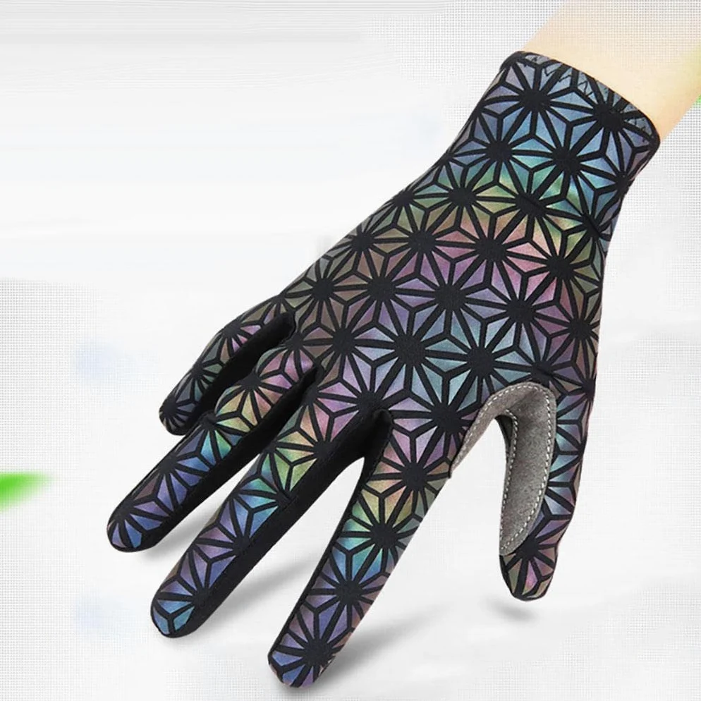 Guantes de Ciclismo, Ropa de Ciclismo, Compatibles con Pantallas Táctiles, de Dedos Completos, Antideslizantes, Transpirables, Guantes Funcionales Par