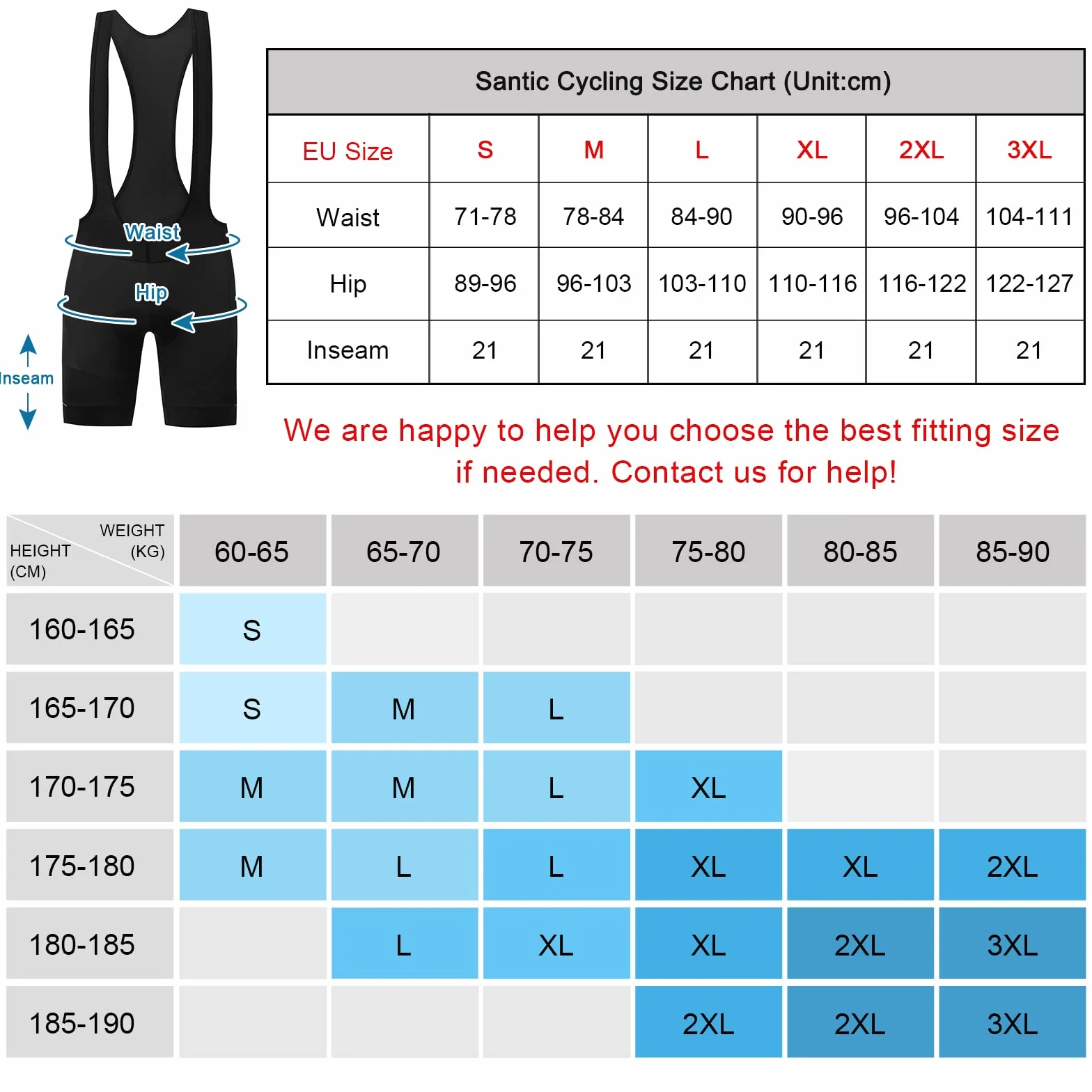 Santic Culotte Ciclismo Hombre Culote MTB Pantalones Cortos Acolchado
