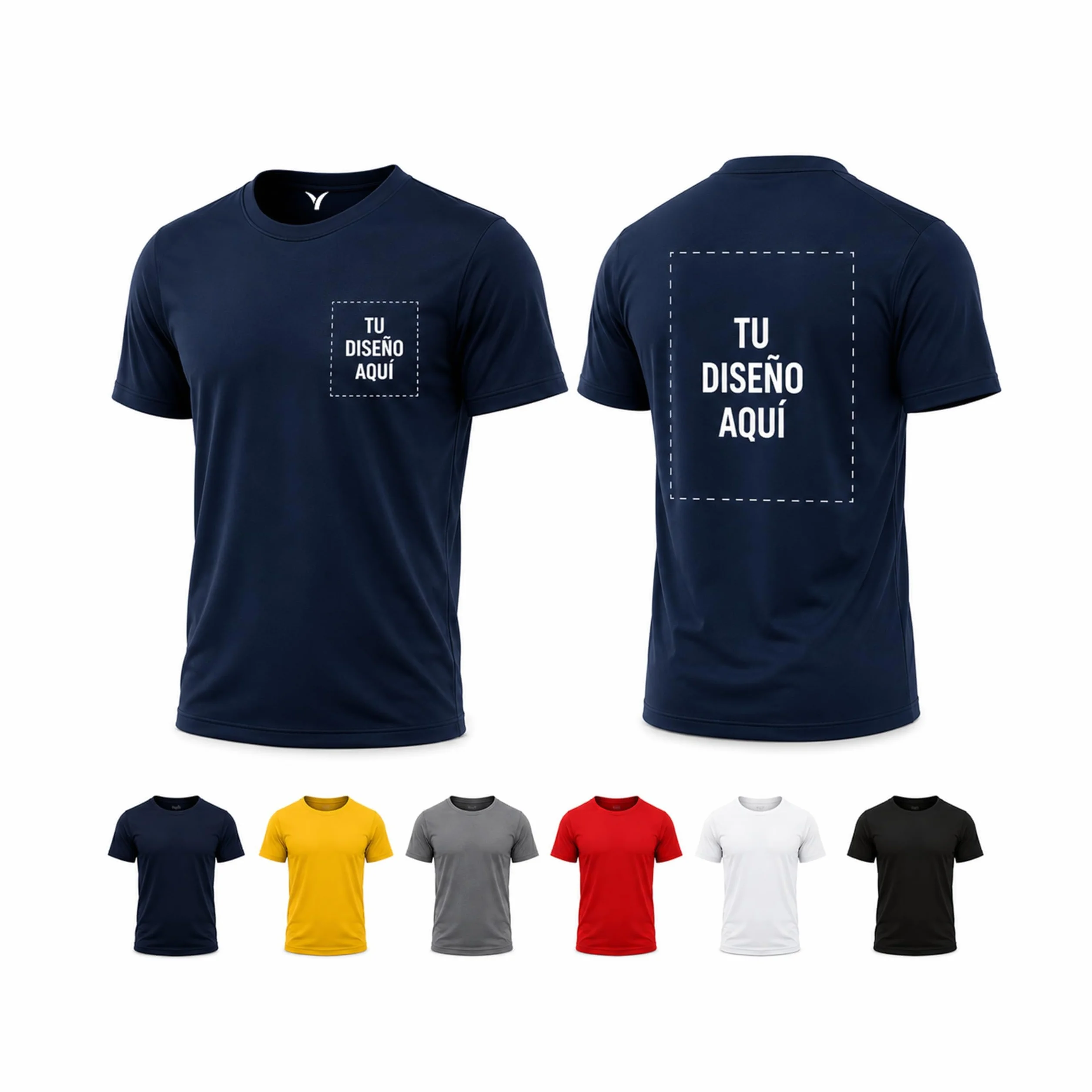 Pack 10 Camisetas Técnicas Personalizadas para Peñas, Despedidas y Grupos | Camisetas Deportivas Unisex para Eventos y Amigos (FR/ES, Letras, M, Azul)