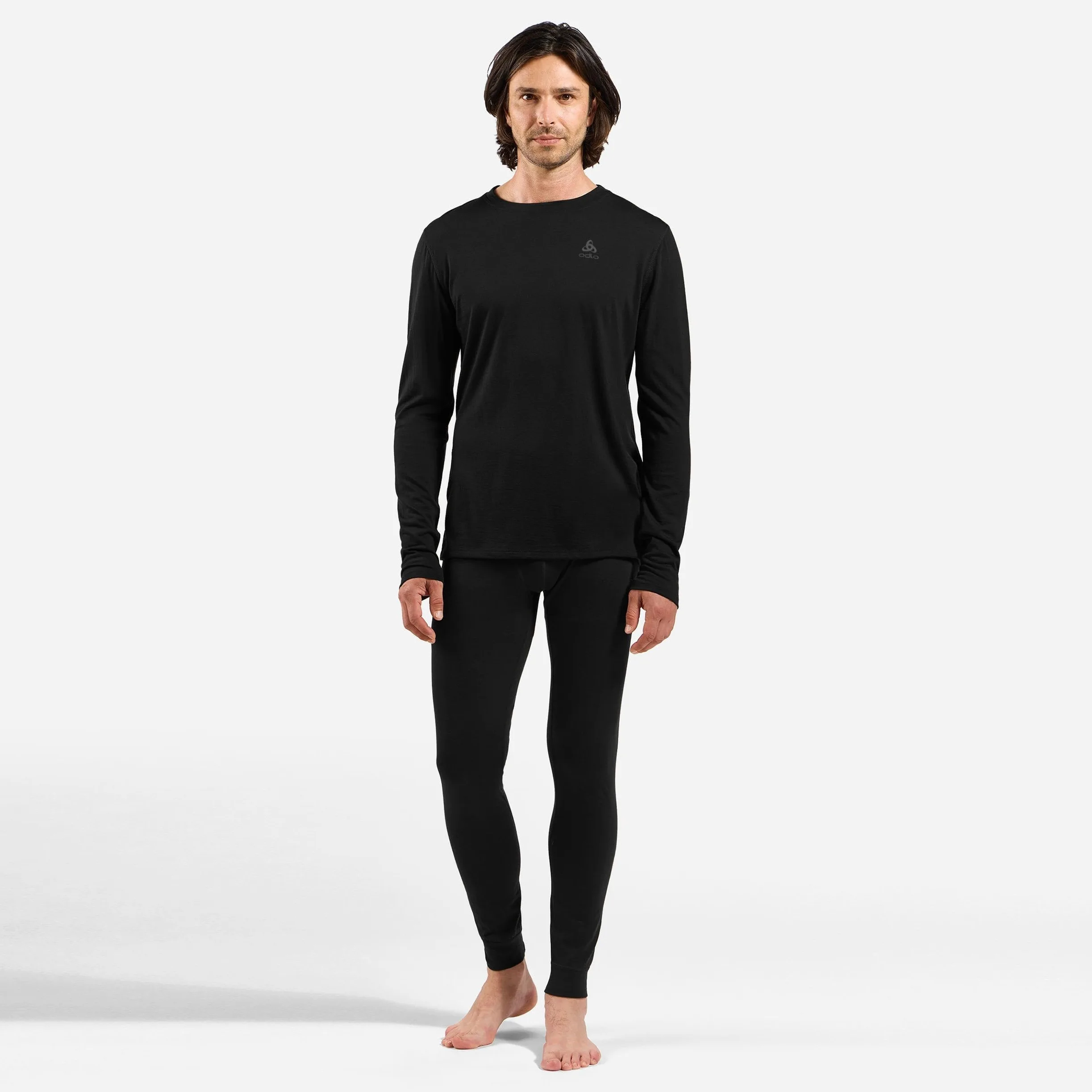 Odlo Merino 160Crew Camiseta de Manga Larga Hombres Black