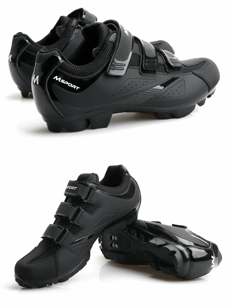 Zapatillas de Ciclismo MTB Profesionales para Hombre y Mujer – Transpirables, Antideslizantes y Compatibles con Pedales SPD - N03 38 EU