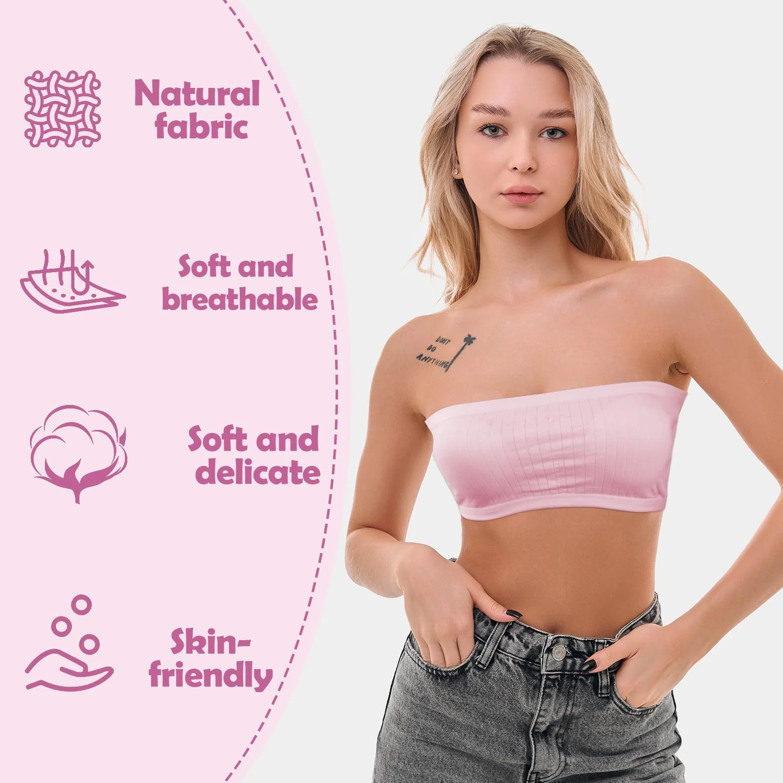 Amexo 5 Piezas Sujetador para Niñas Brasieres de Entrenamiento Transpirable sin Costuras con Almohadillas Extraíbles para Adolescentes 13-18 Años