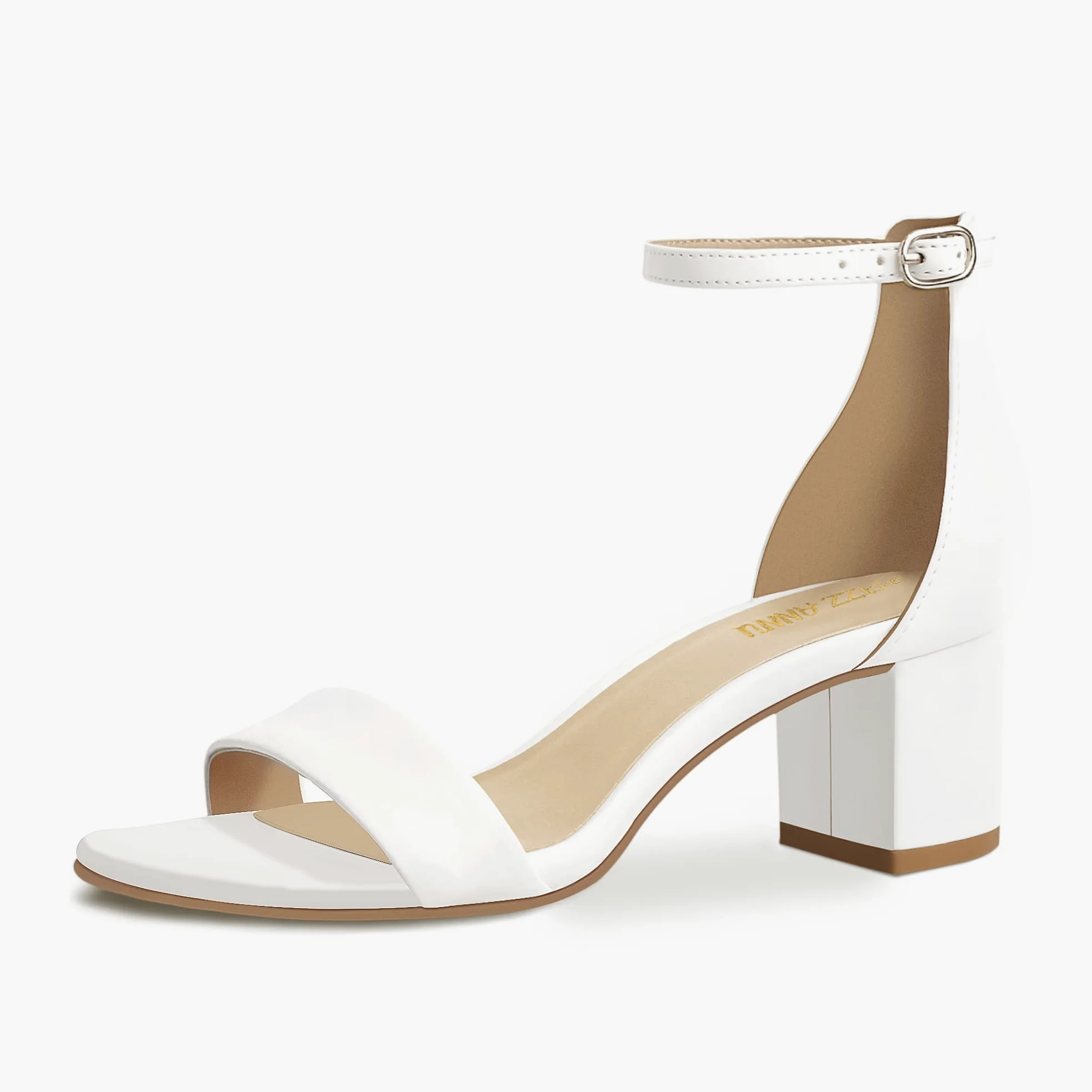 PIZZ ANNU Sandalias Mujer Verano Comodas Elegantes Zapatos Tacon Vestir Fiesta Boda Moda Tacones con Tira de Tobillo Ajustable