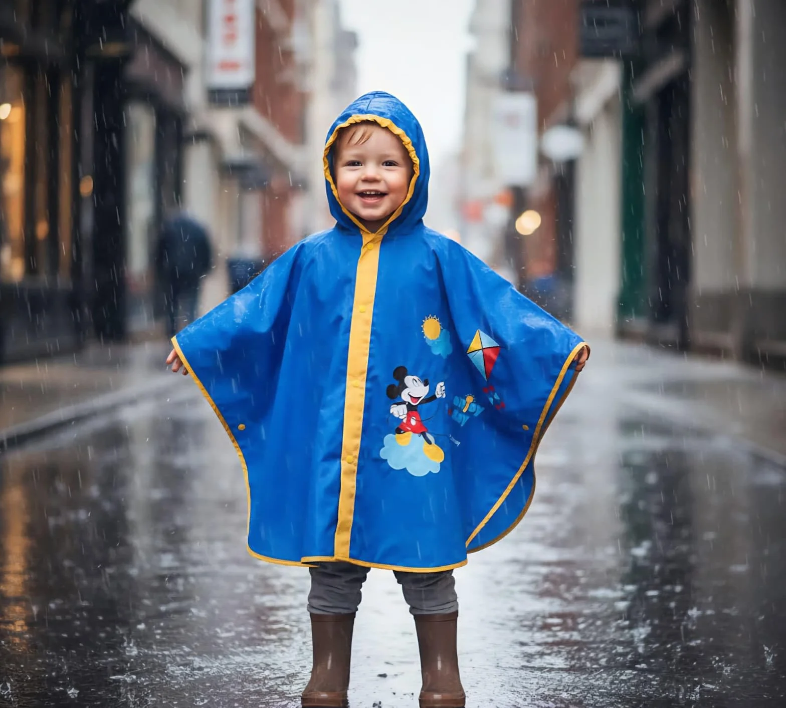 Capa de lluvia Minnie Mickey Mouse Niña Impermeable Años Poncho Antilluvia Capa Niña Niños Chaqueta Niño Kway Regalo Cumpleaños Ropa