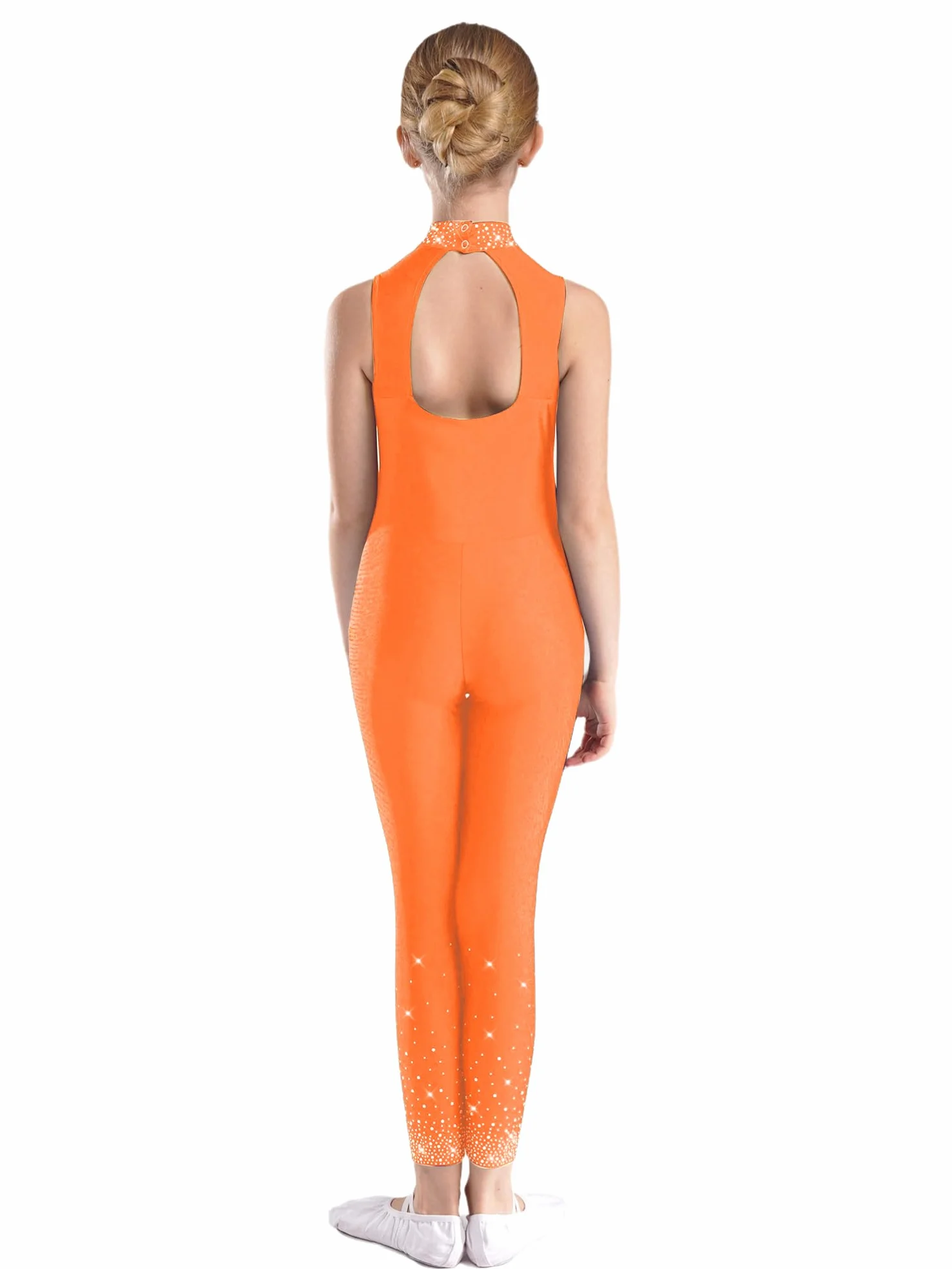 Aislor Maillot De Gimnasia Rítmica Para Niña Mono De Danza Moderna De Malla Transparente Jumpsuit Elástico Disfraz De Bailarina