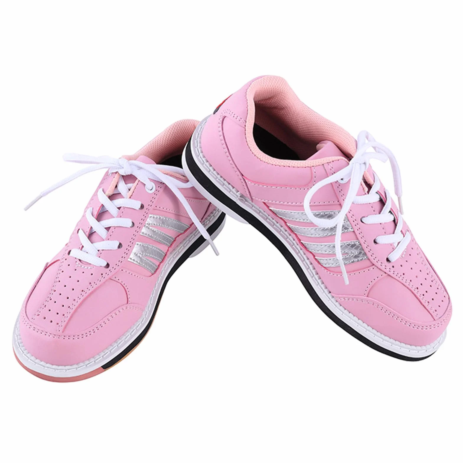 JiuQing Zapatos De Bolos Mujer Zapatos De Entrenamiento De Interior Suela Deslizante Transpirable