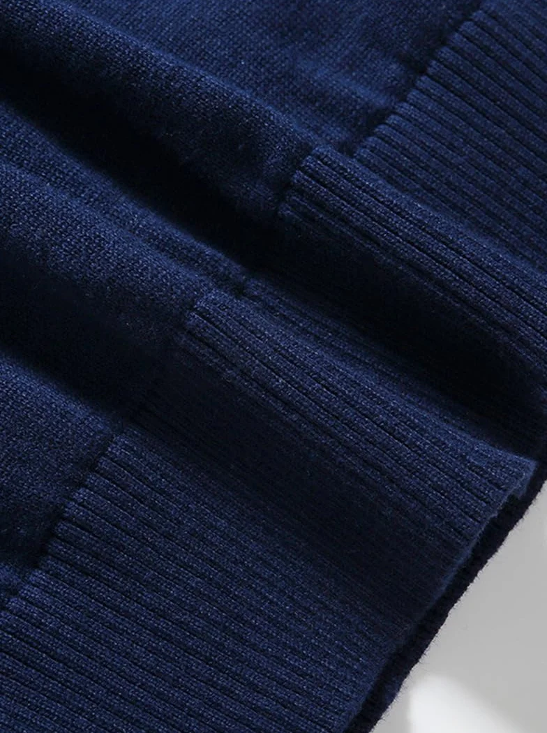 Jerséis sin Mangas para Hombre Chalecos de Punto con Cuello en V Jersey de Punto sin Mangas clásico Caballero Cardigans Chaqueta Otoño Invierno Prendas de Punto Pullover