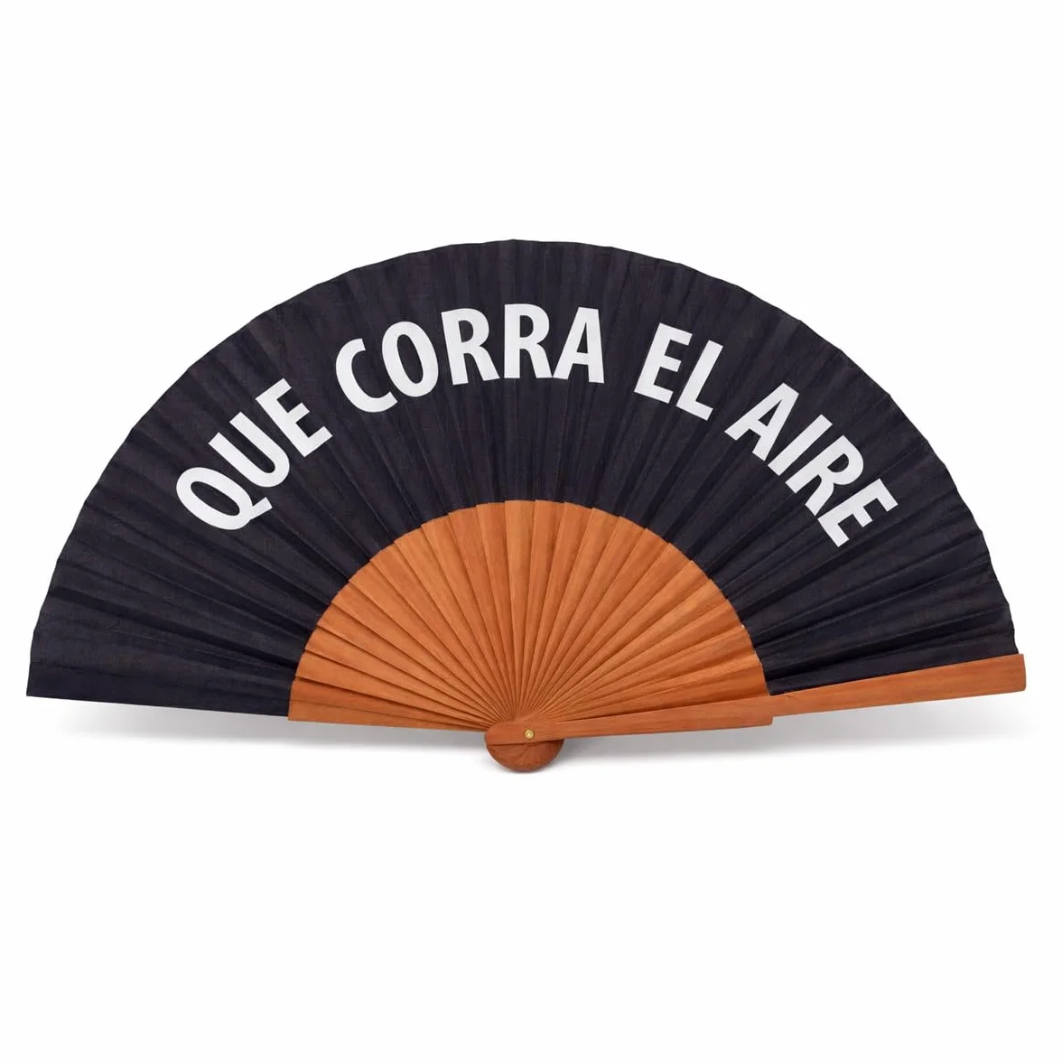 Abanico Mujer Corra el Aire Madera Alta Densidad Polialgodón 100D Diseñado España