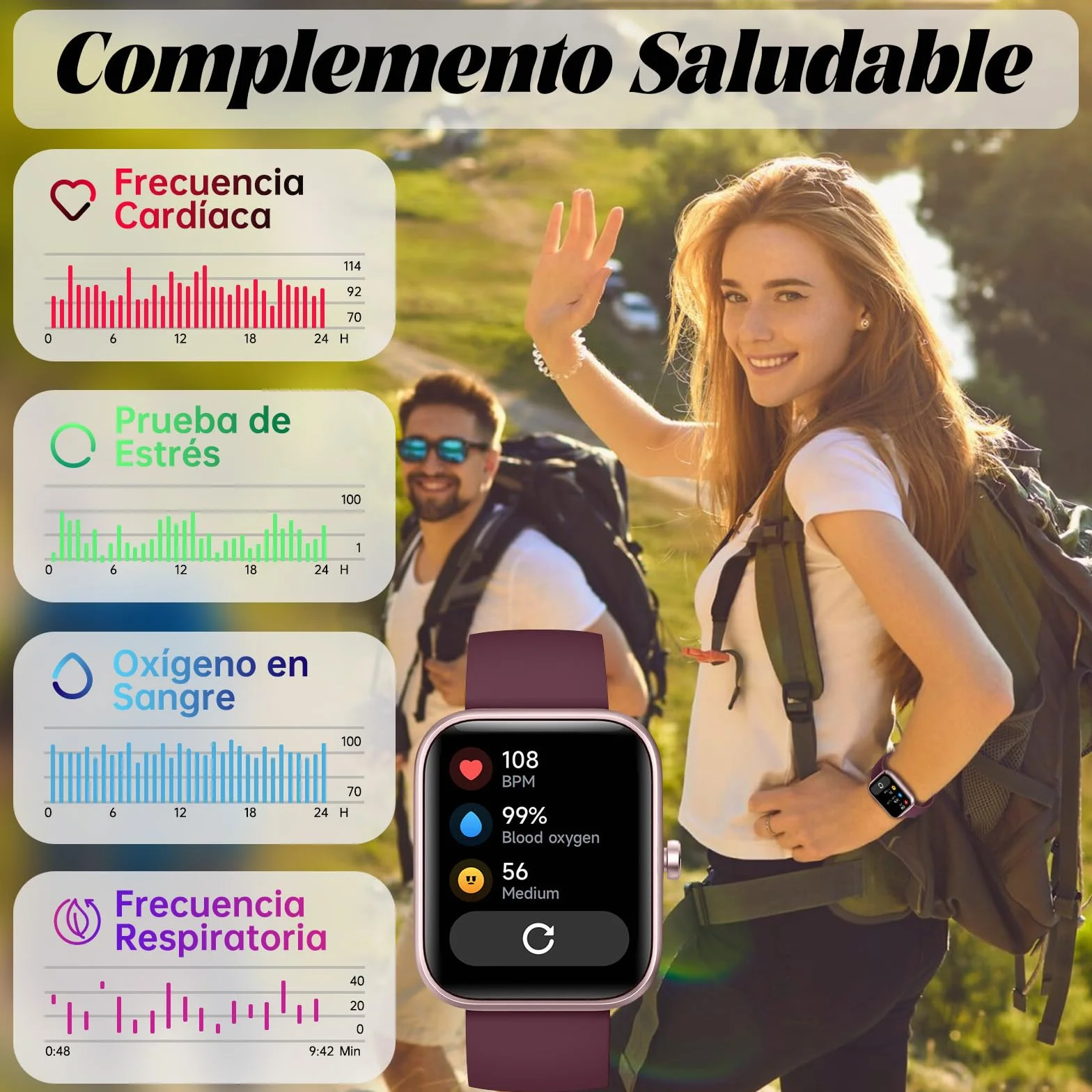 Smart Watch for Men Women with Bluetooth Call, Alexa Built-in, WhatsApp Notifications, Fitness Tracker with Heart Rate/SpO2/Sleep/Pedometer, 1.83" DIY Dial, 100+ Sports Modes, IP68 for Android iOS
