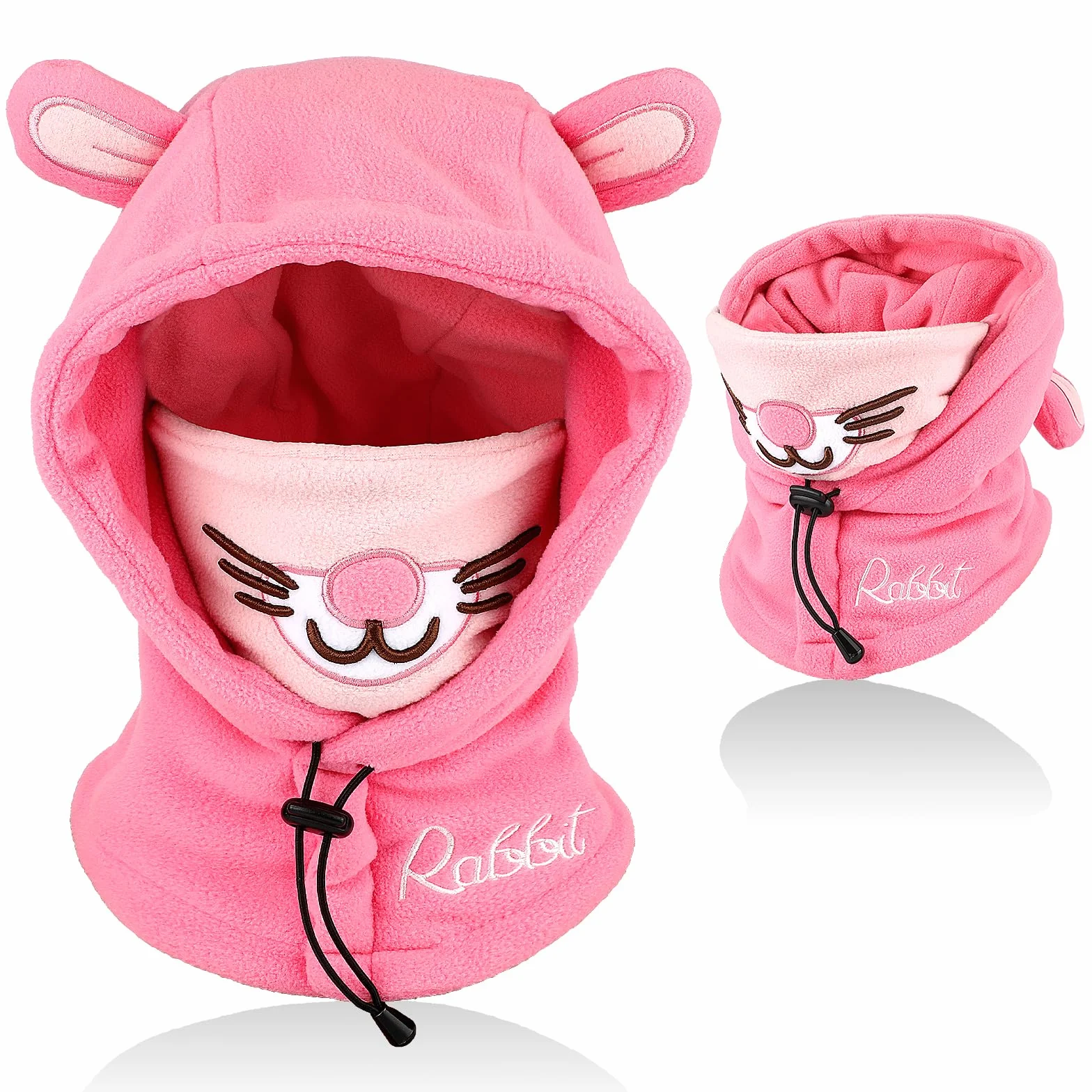 Pasamontañas Térmicos Invierno Niños 3D Animal Máscara Esquí Ciclismo Forro Polar Calentador Cuello