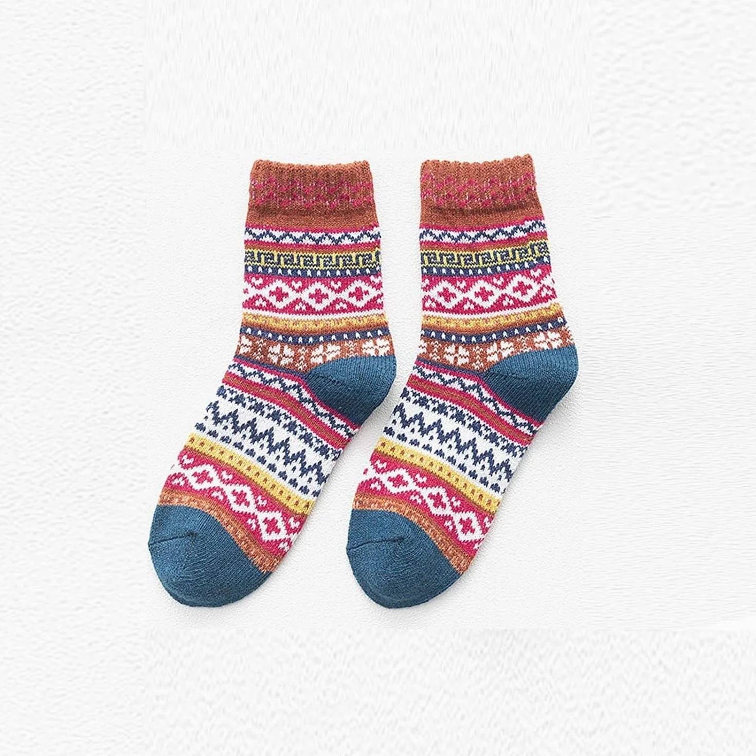 Calcetines Termicos 5 Pares De Calcetines De Invierno Cálidos Y Acogedores Para Mujer, Calcetines Gruesos De Punto Para Mujer, Calcetines Invierno