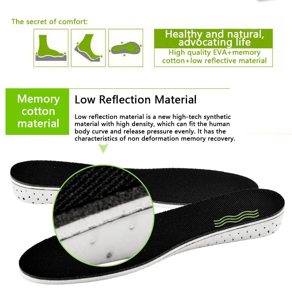 Juego de 10 pares de plantillas de elevación portátiles de repuesto para invierno y otoño, transpirables, absorbentes de sudor, accesorios de elevación de zapatos, completo de 1.3 pulgadas