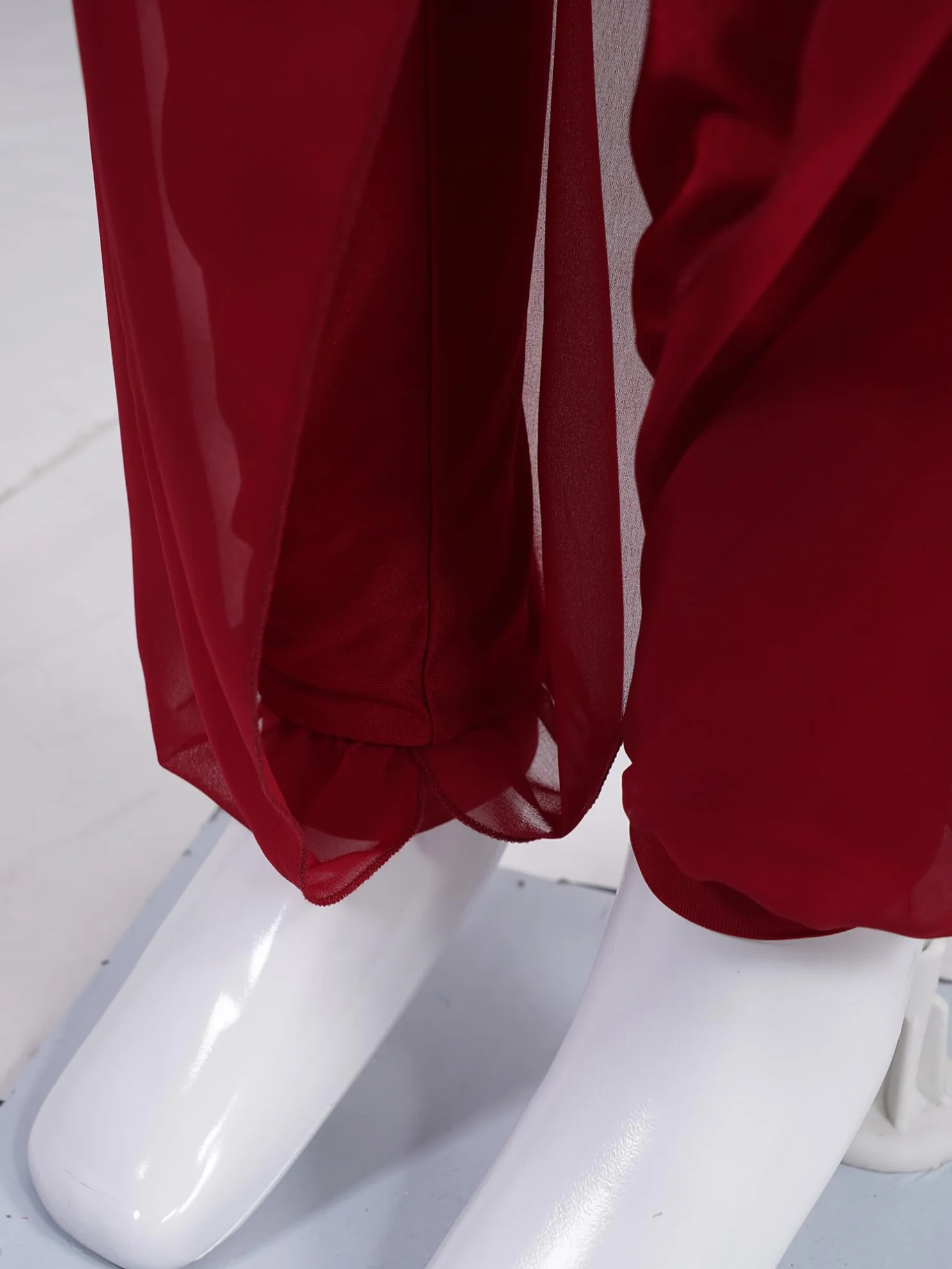 Pantalones de Baile de Gasa para Niñas Bombachos Harén Leggings de Ballet Danza Moderna