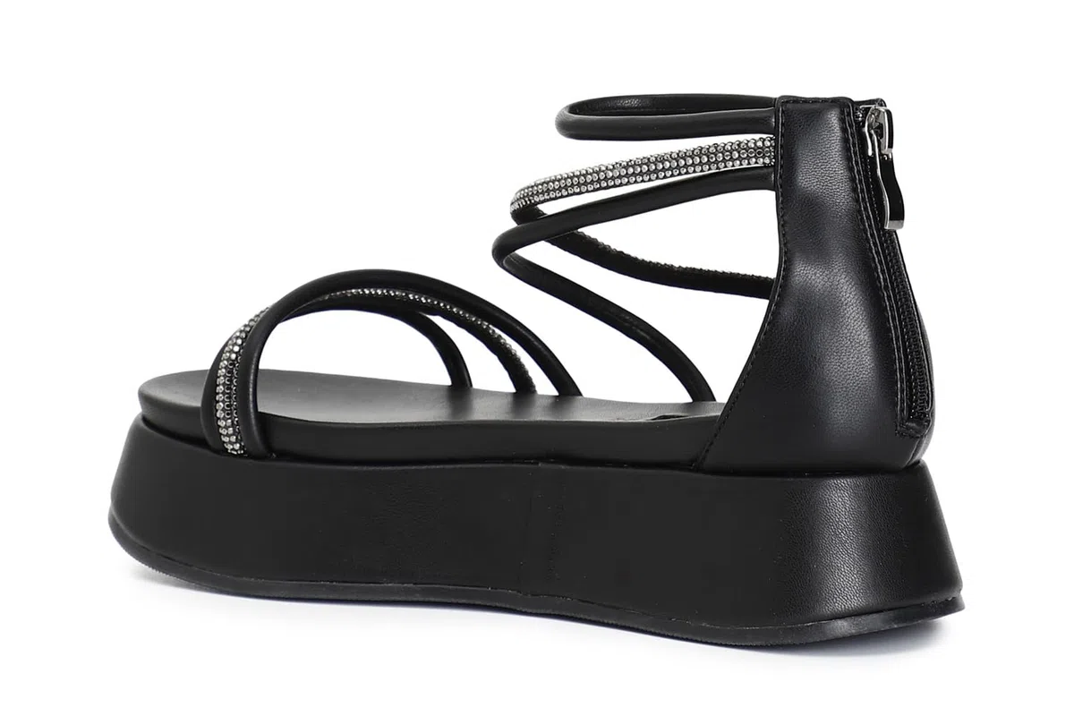 CAFèNOIR - Sandalias Asimétricas Con Mignons, Para Mujer