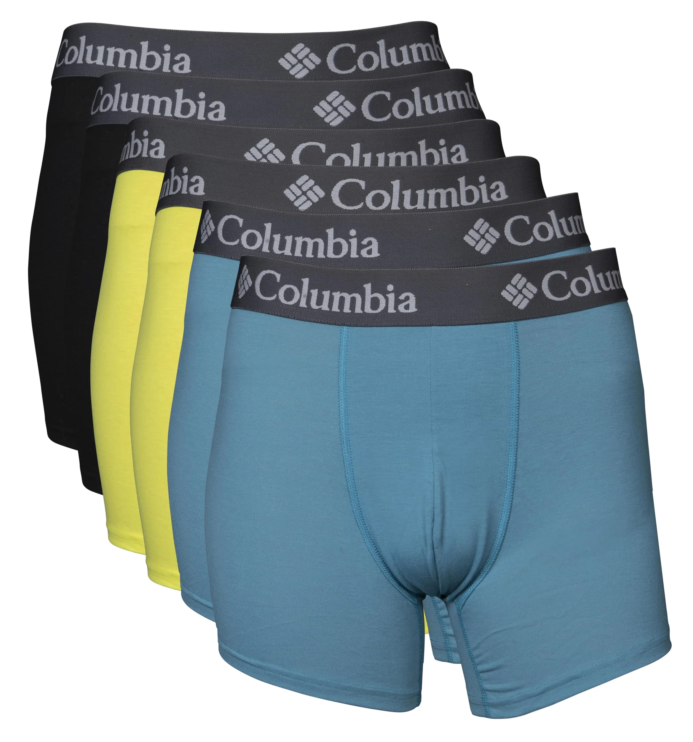 Columbia Amazon Exclusive 6 Pack Performance Boxer Brief Ropa Interior de Hombres Hombre (Pack de 6)