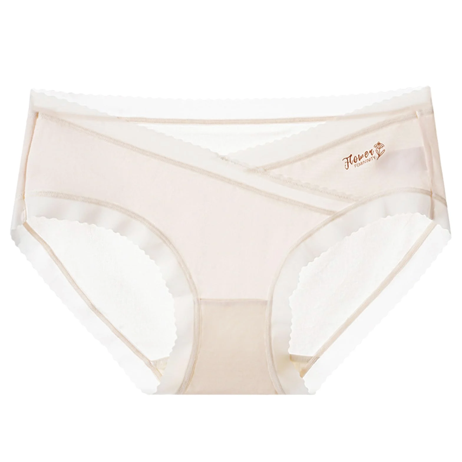 Bragas De Cintura Alta Mujer Ropa Interior De Maternidad De 5 Paquetes Seda De Hielo De Verano Delgada De Secado Rápido De Agujeros De Soporte De Soporte Transpirable