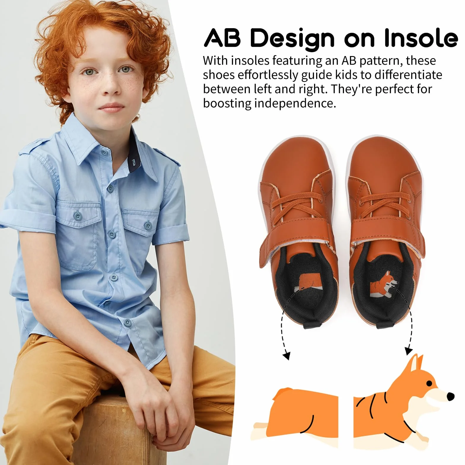 Calzado Descalzos Niños Niñas Amplia para Barefoot Exterior Interio Ligeros y Deporte Transpirables Zapatillas de Trail Minimalistas(Marrón, 26EU)