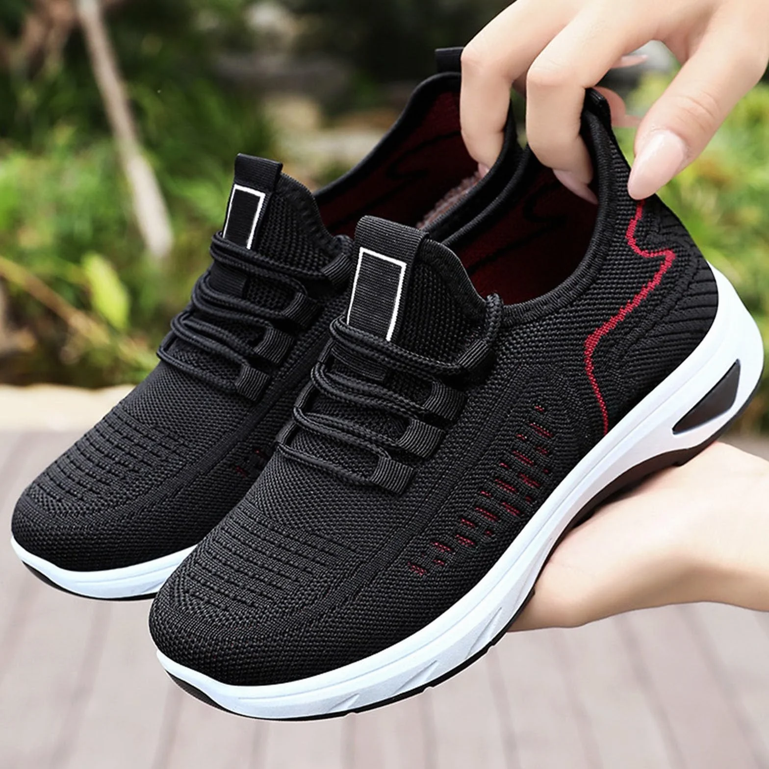 Zapatillas Deportivas Para Mujer Ligeros Clasico Moda Sneakers Slip on Antideslizante Pretty Zapatos Deportivos Sin Cordones Casual Transpirables Calzado Malla Barefoot Entretiempo Para Correr Running