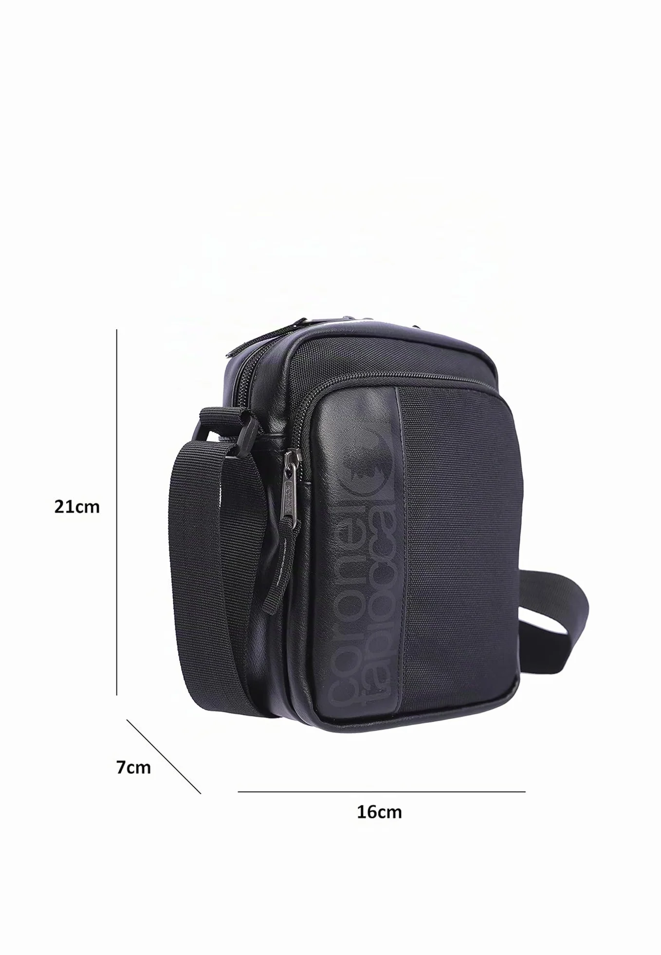 Coronel Tapioca – Bandolera para hombre estilo casual | Bolso hombre bandolera compacto con múltiples compartimentos | Ideal para uso diario, viajes o trabajo