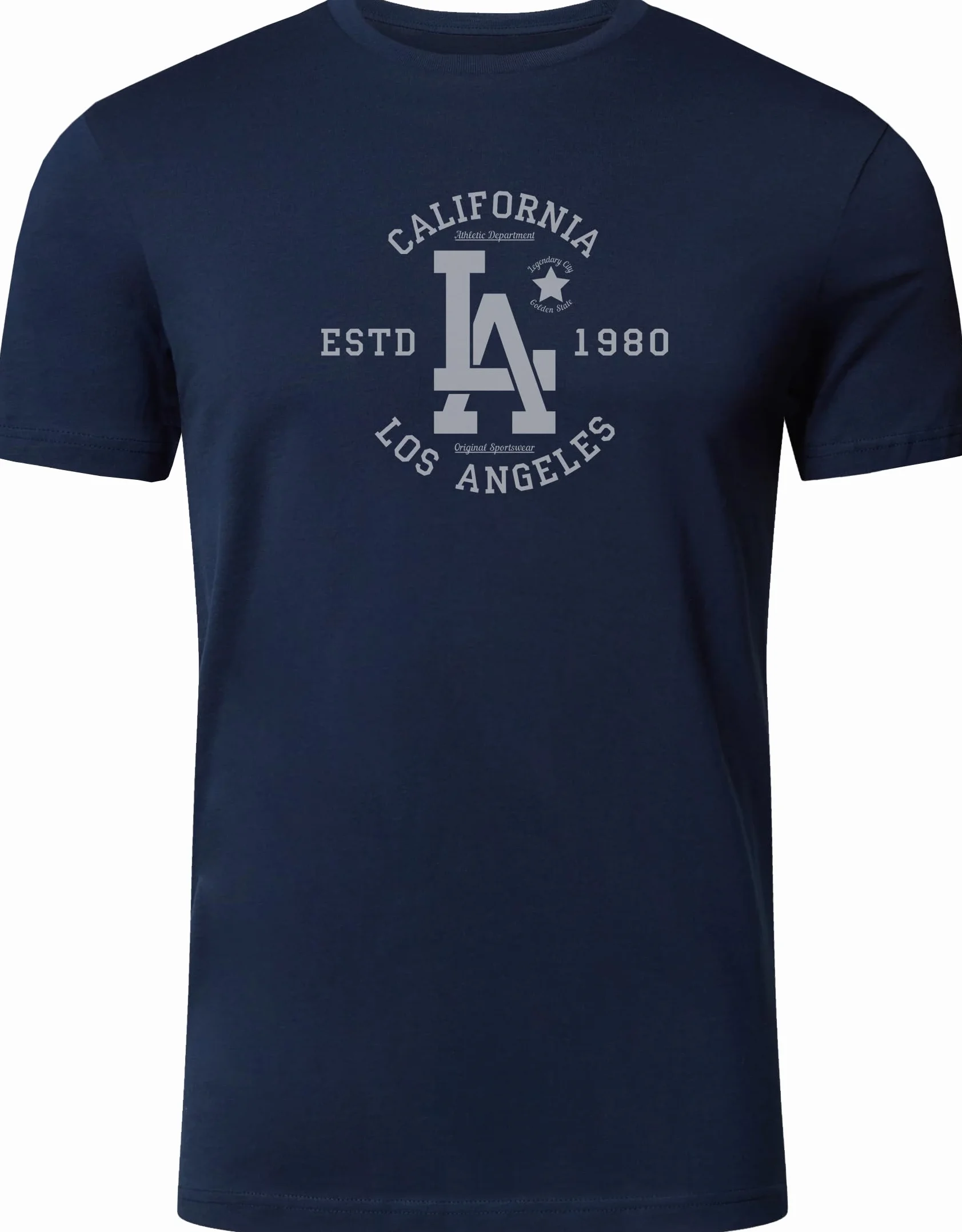 FULL TIME SPORTS Pack de 4 Camisetas Estampadas Hombre, Manga Corta, 100% Algodón, PRINT-001