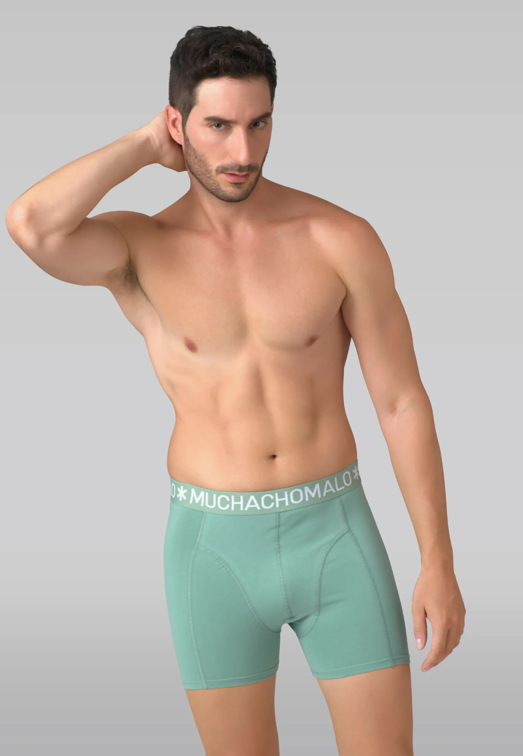 Muchachomalo Calzoncillos para Hombre, Ropa Interior Lisa de Algodón para Hombre, Pack de 7 Unidades, Bóxers Lisos de Corte Clásico con Cintura Elástica