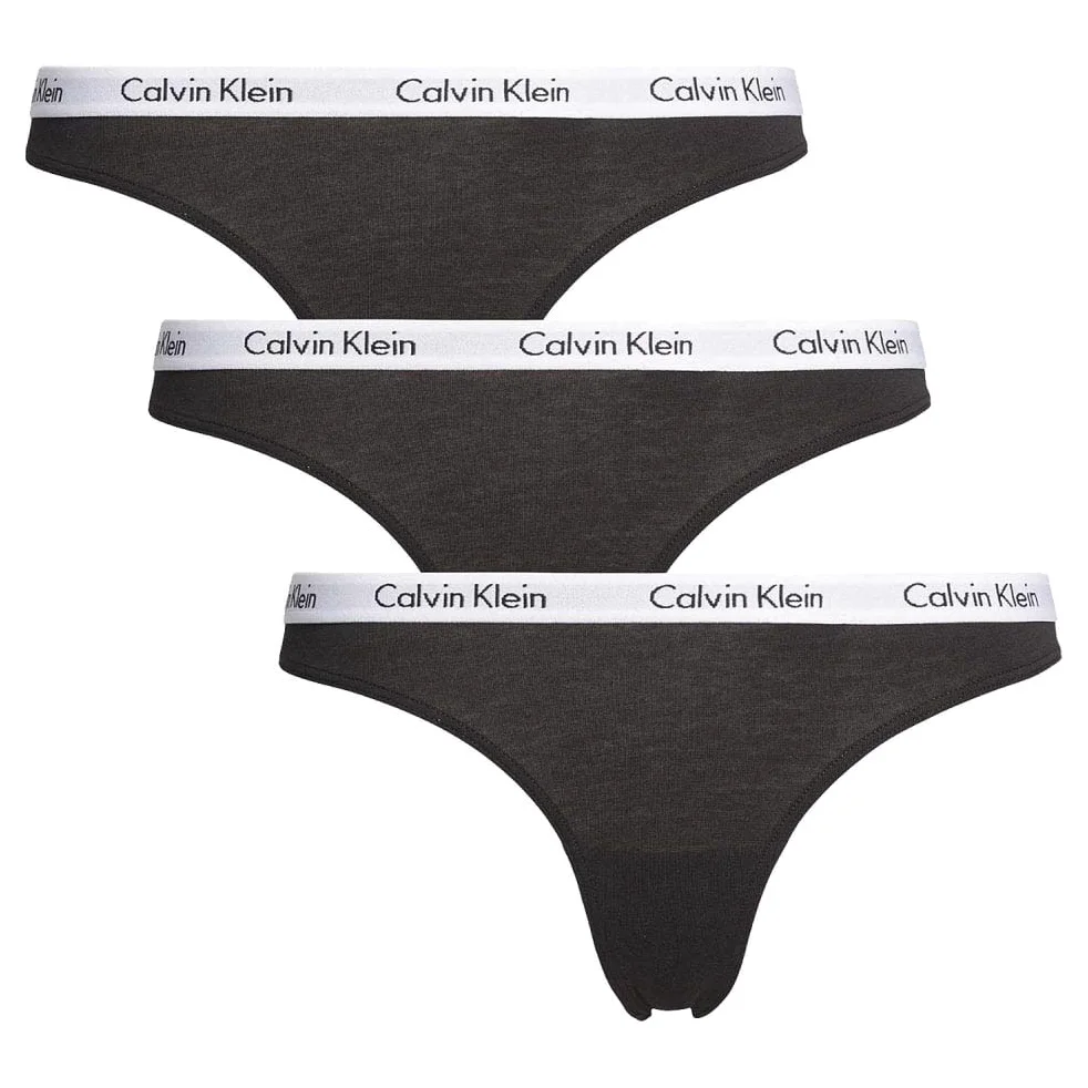 Calvin Klein Thong 3pk 000qd3587e Tangas Mujer (Pack de 3)